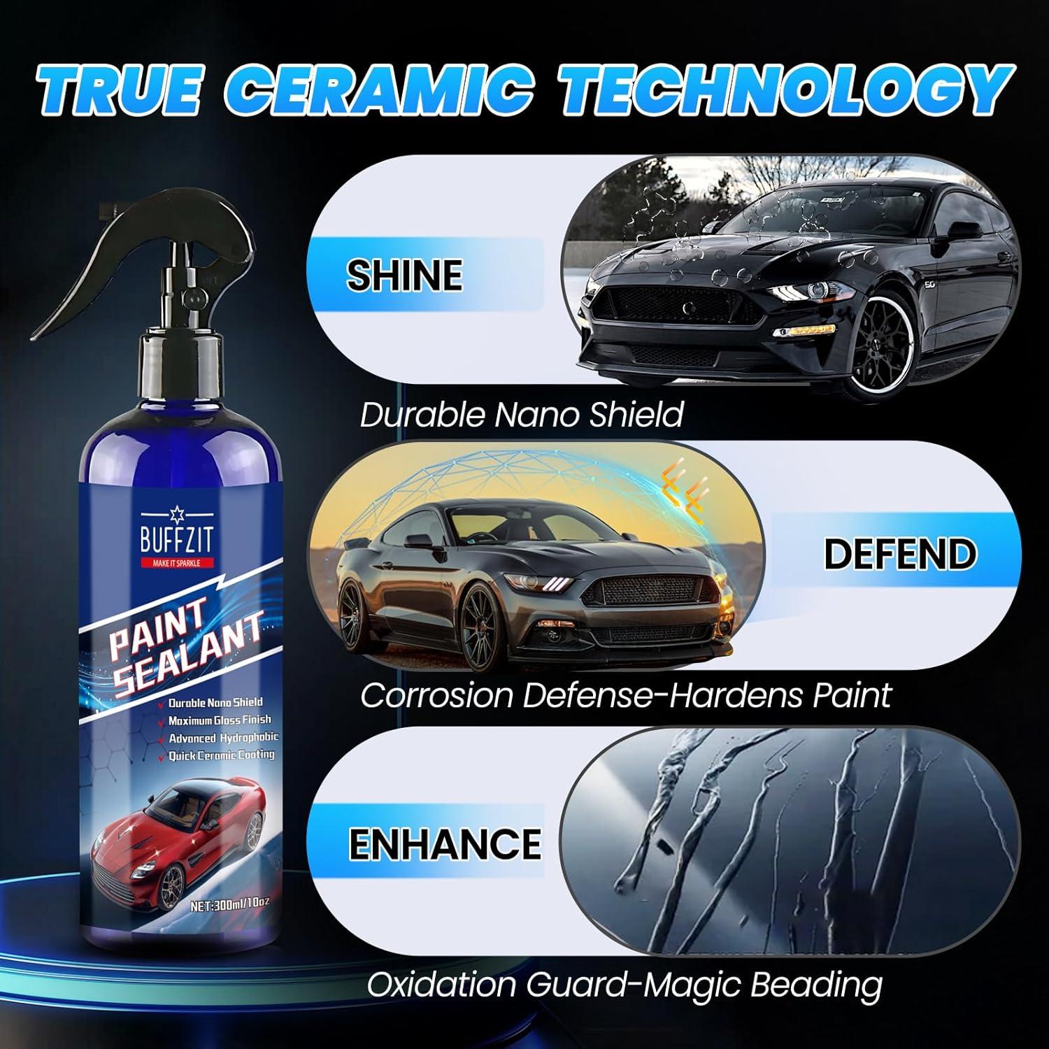 Sellador Cerámico Spray BUFFZIT 300ml Hidrofóbico Brillo Alto
