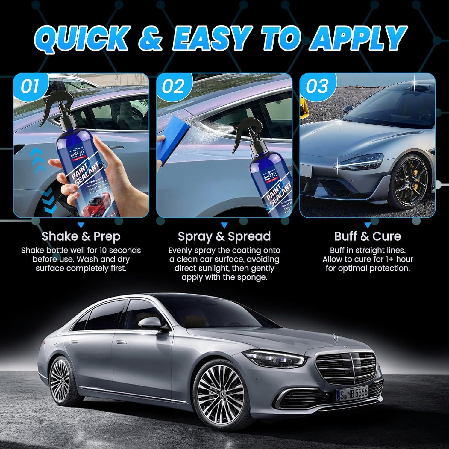 Sellador Cerámico Spray BUFFZIT 300ml Hidrofóbico Brillo Alto