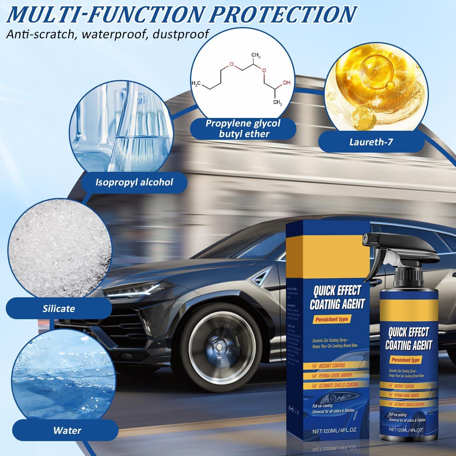 Spray Cerámico de Recubrimiento Rápido para Automóviles 113g