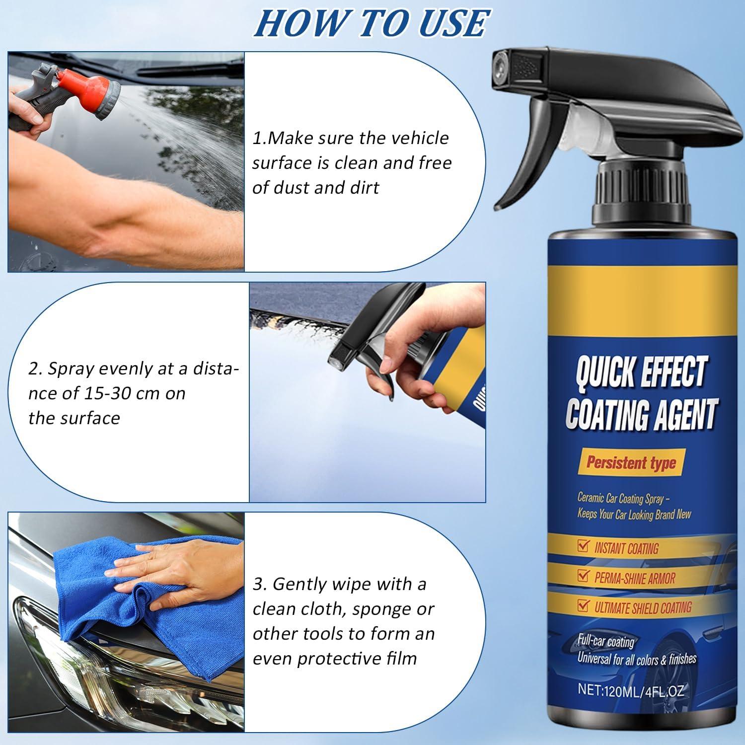 Spray Cerámico de Recubrimiento Rápido para Automóviles 113g