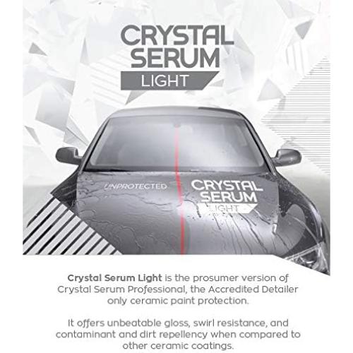 Gtechniq Crystal Serum Light Ceramic Coating for Cars, Protect Car Paintwork, High Shine, Easy to Apply, 50ml (Sufficient for 1 Med-Large Car)-3-5 Years Durability