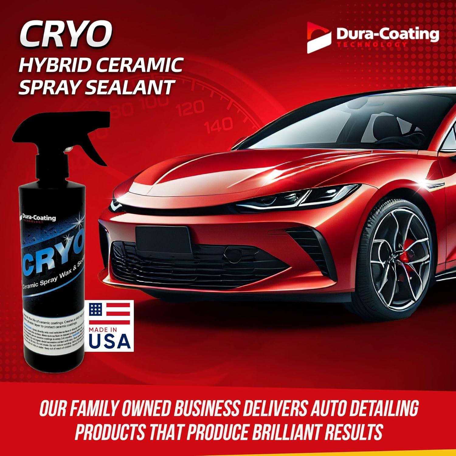 Sellador Cerámico Híbrido CRYO Dura-Coating 0.47L - Acabado Sin Rayas