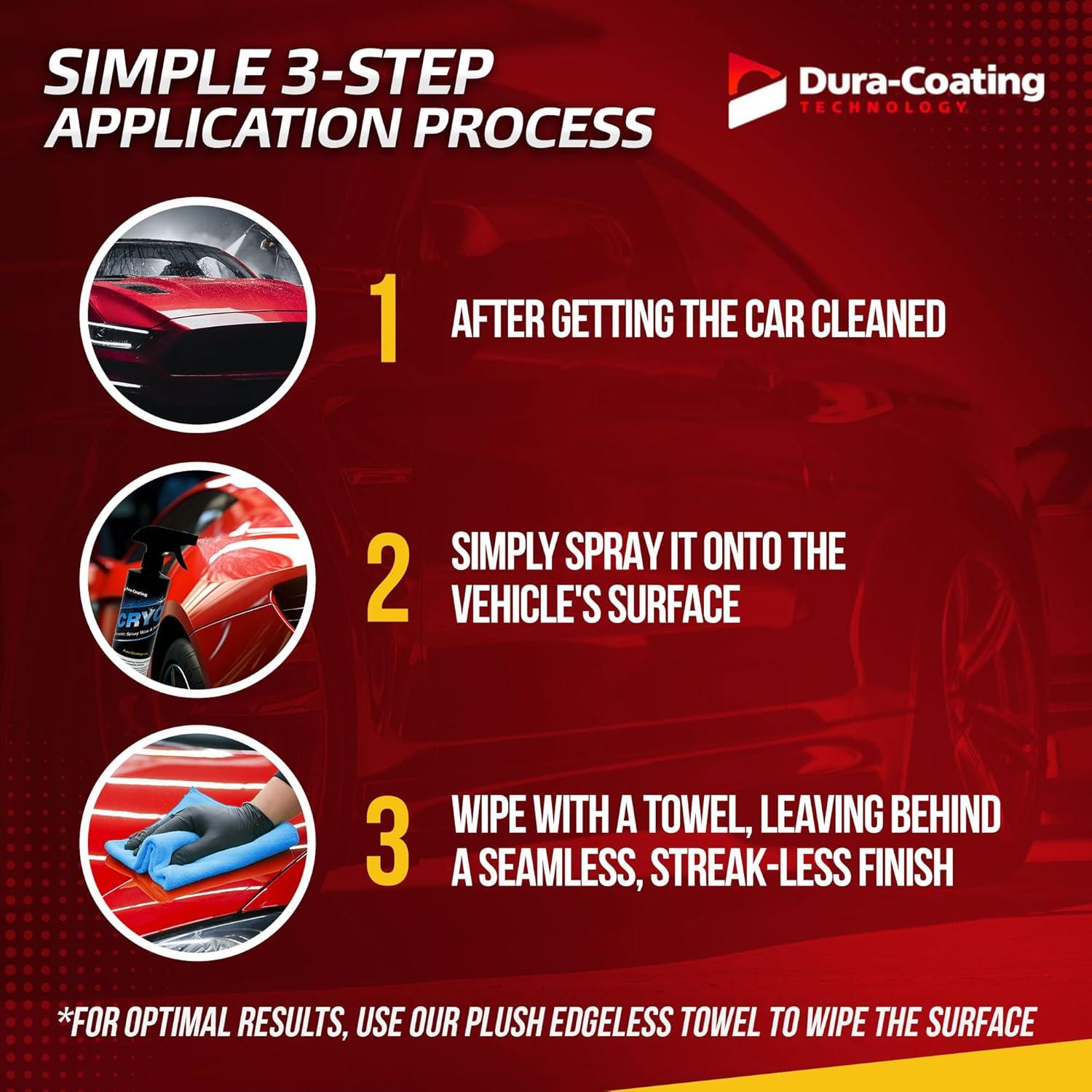 Sellador Cerámico Híbrido CRYO Dura-Coating 0.47L - Acabado Sin Rayas