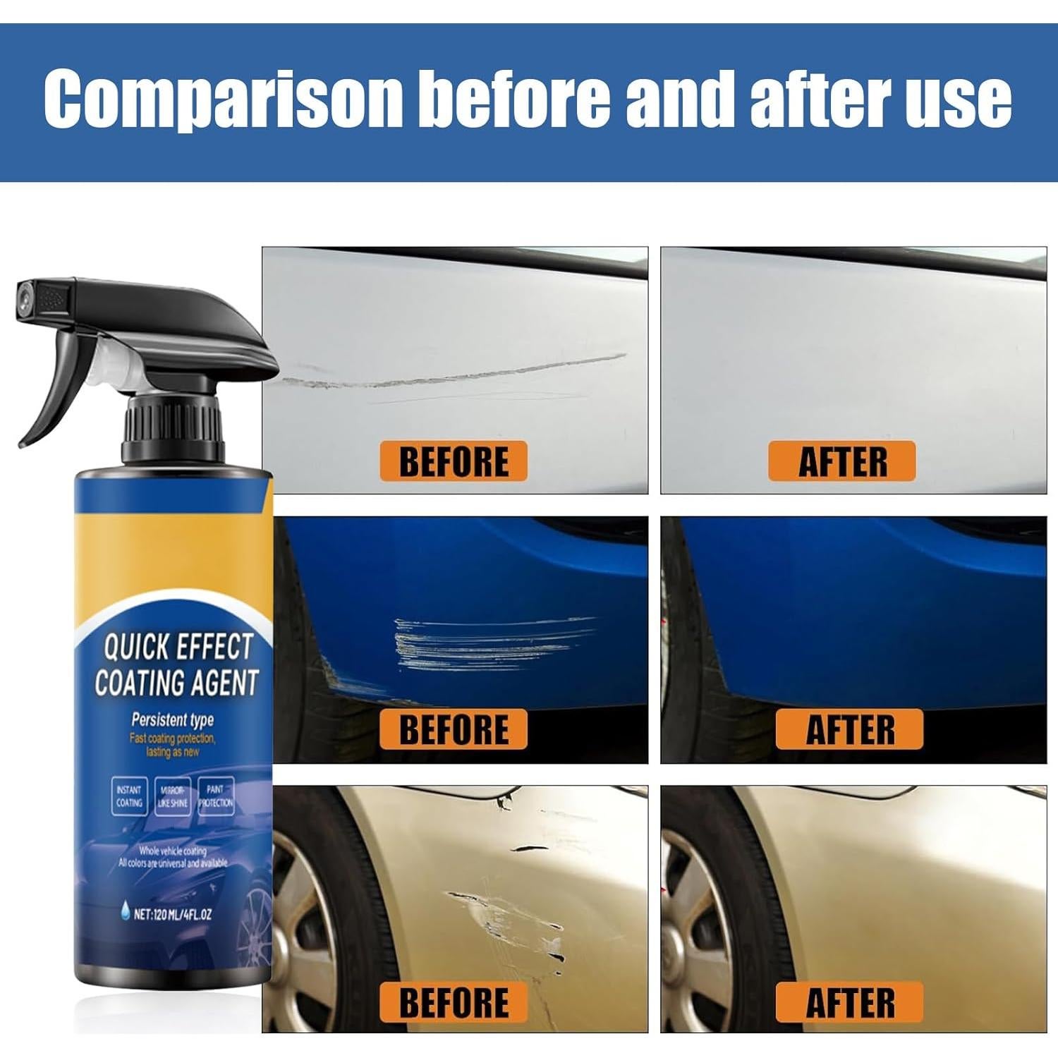 Spray de Cera Cerámica Rápido Genérico 30 ml - 2 Piezas