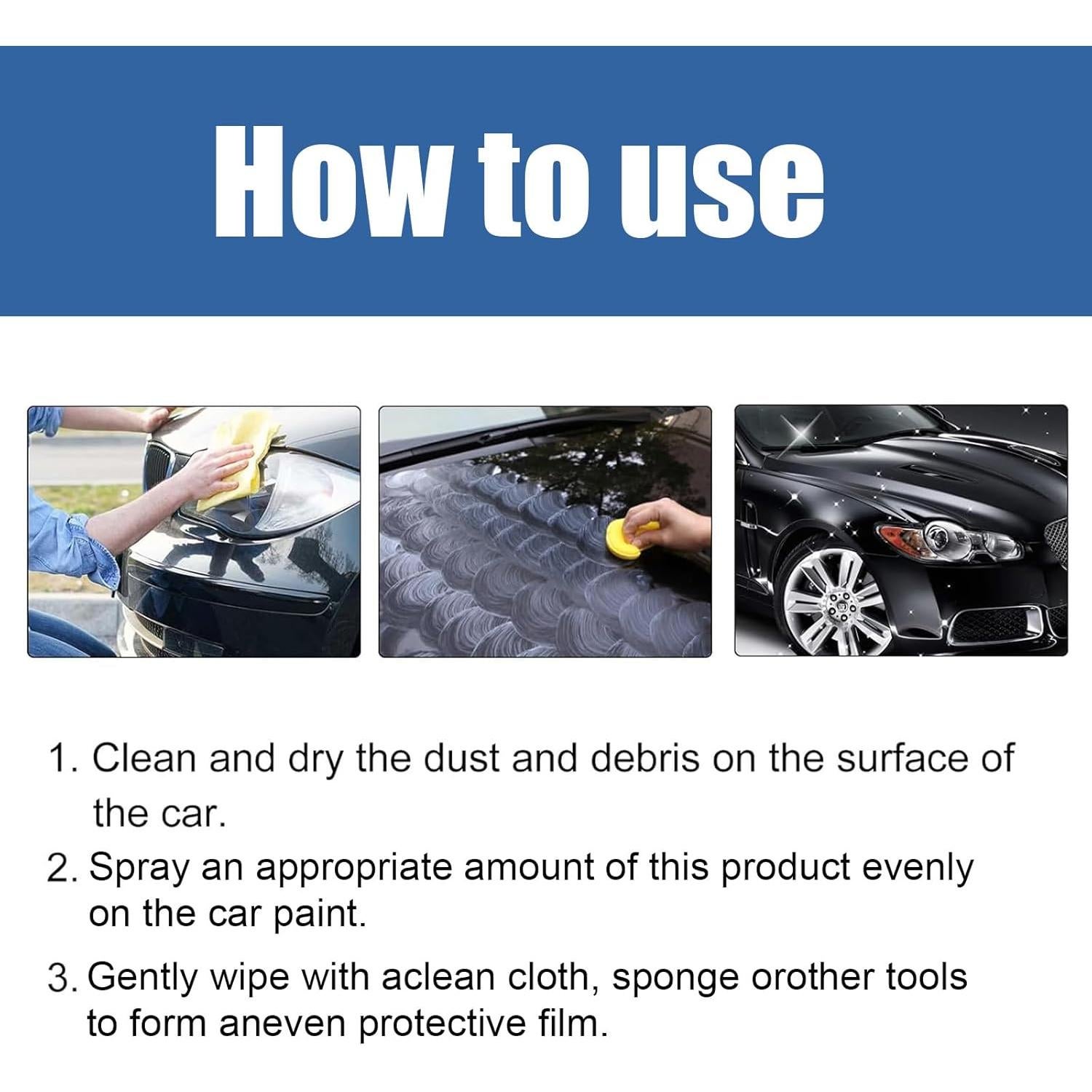 Spray de Cera Cerámica Rápido Genérico 30 ml - 2 Piezas