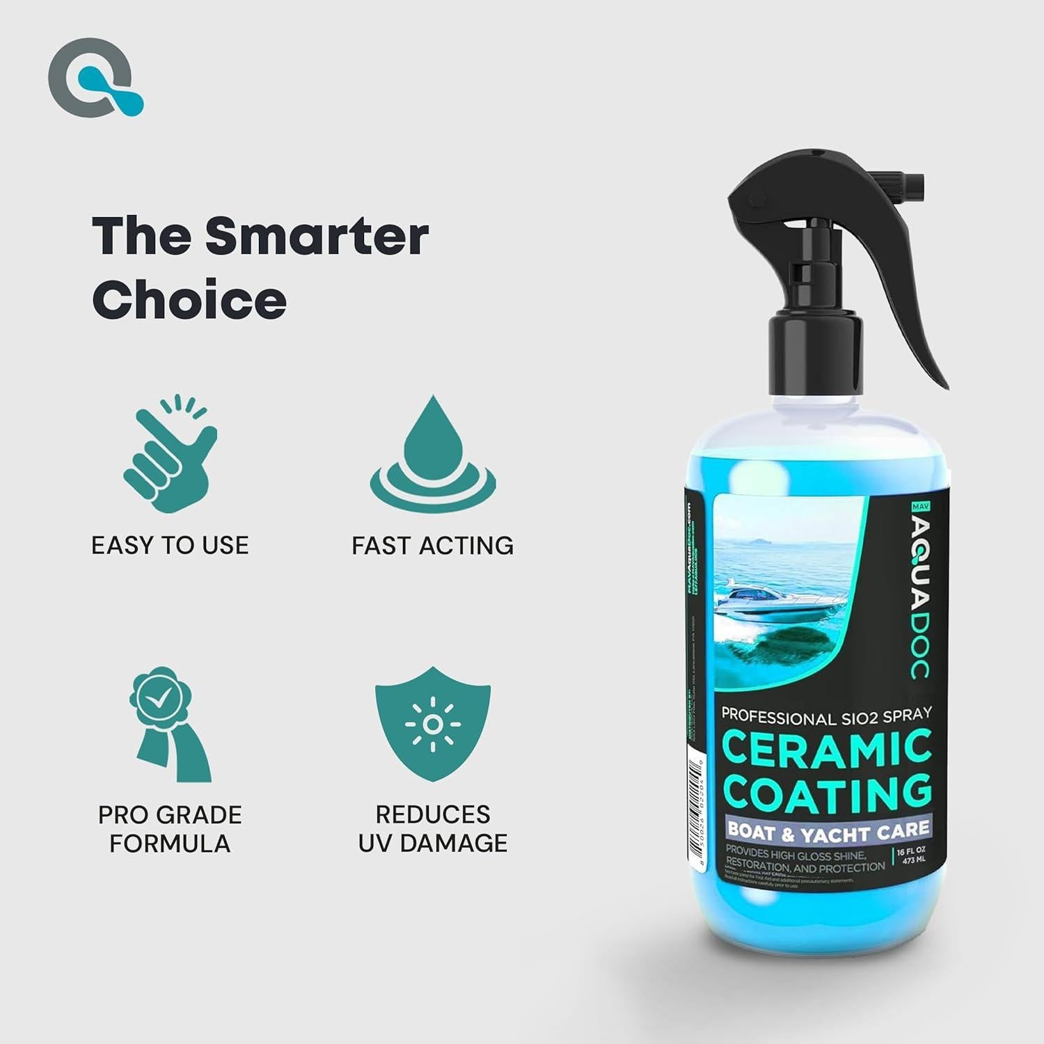 Spray Cerámico AquaDoc para Barcos 16oz - Protección UV y Brillo