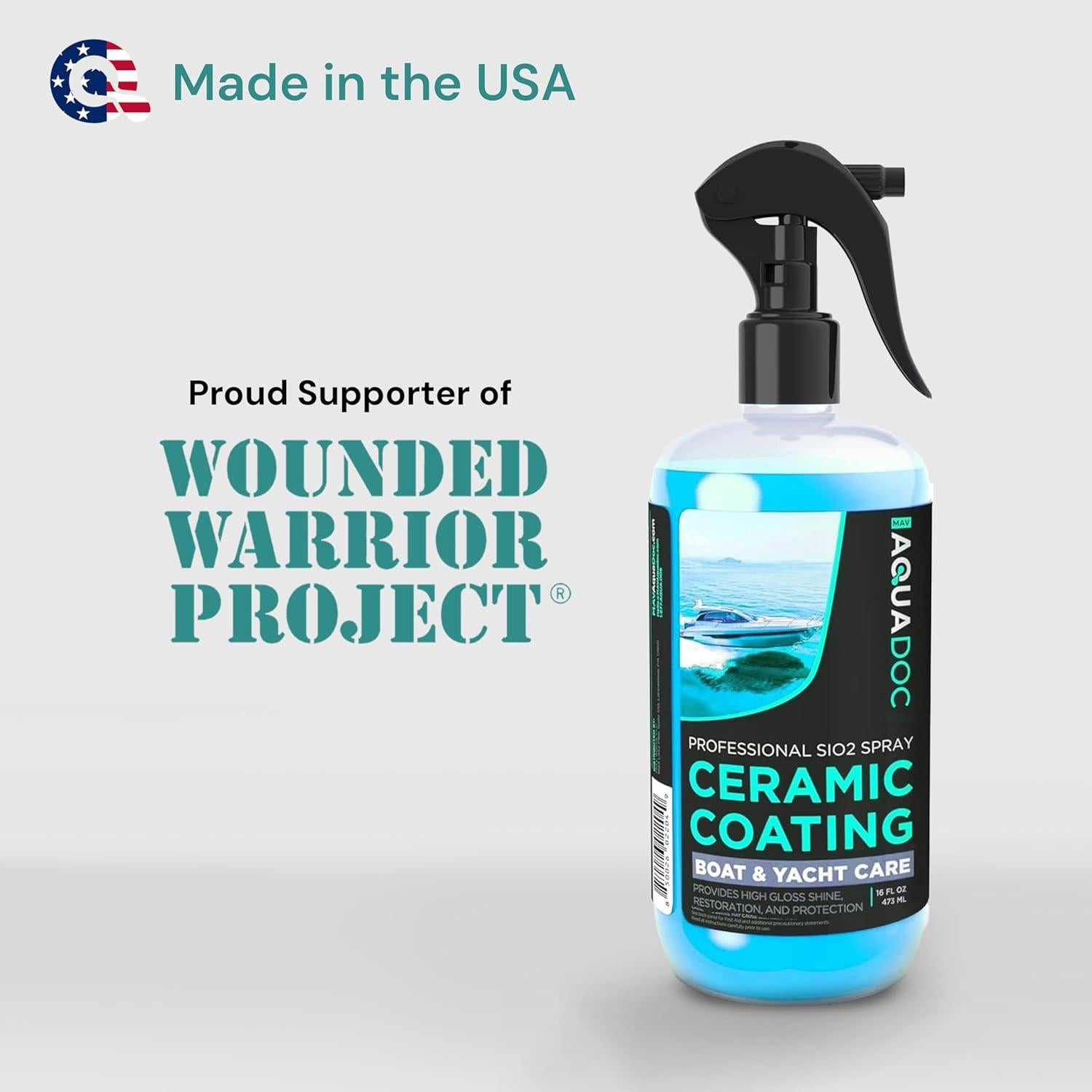 Spray Cerámico AquaDoc para Barcos 16oz - Protección UV y Brillo