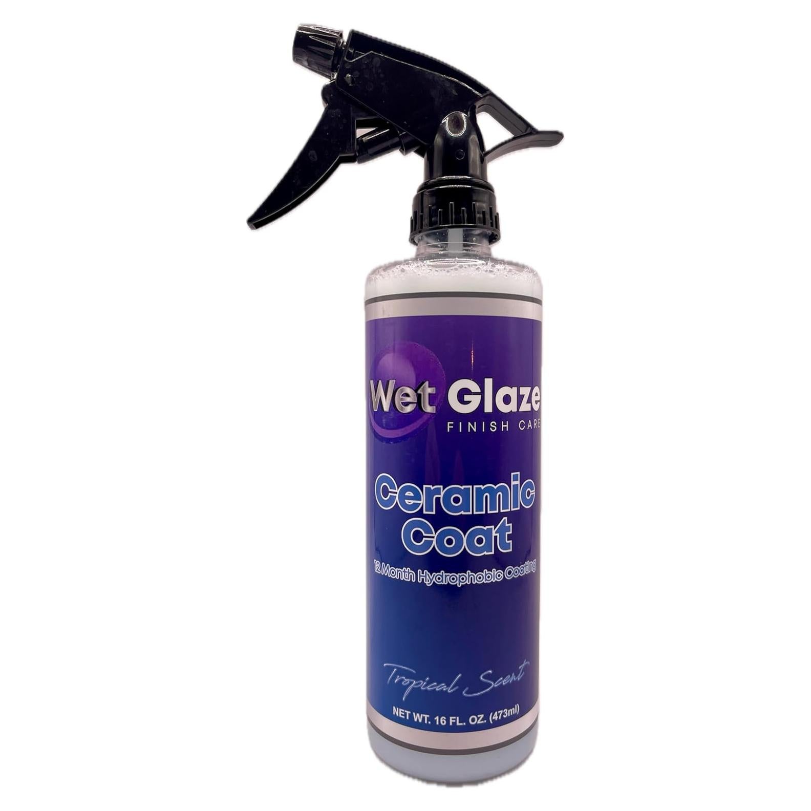 Abrillantador Cerámico Wet Glaze 473ml - Spray Hidrofóbico Profesional