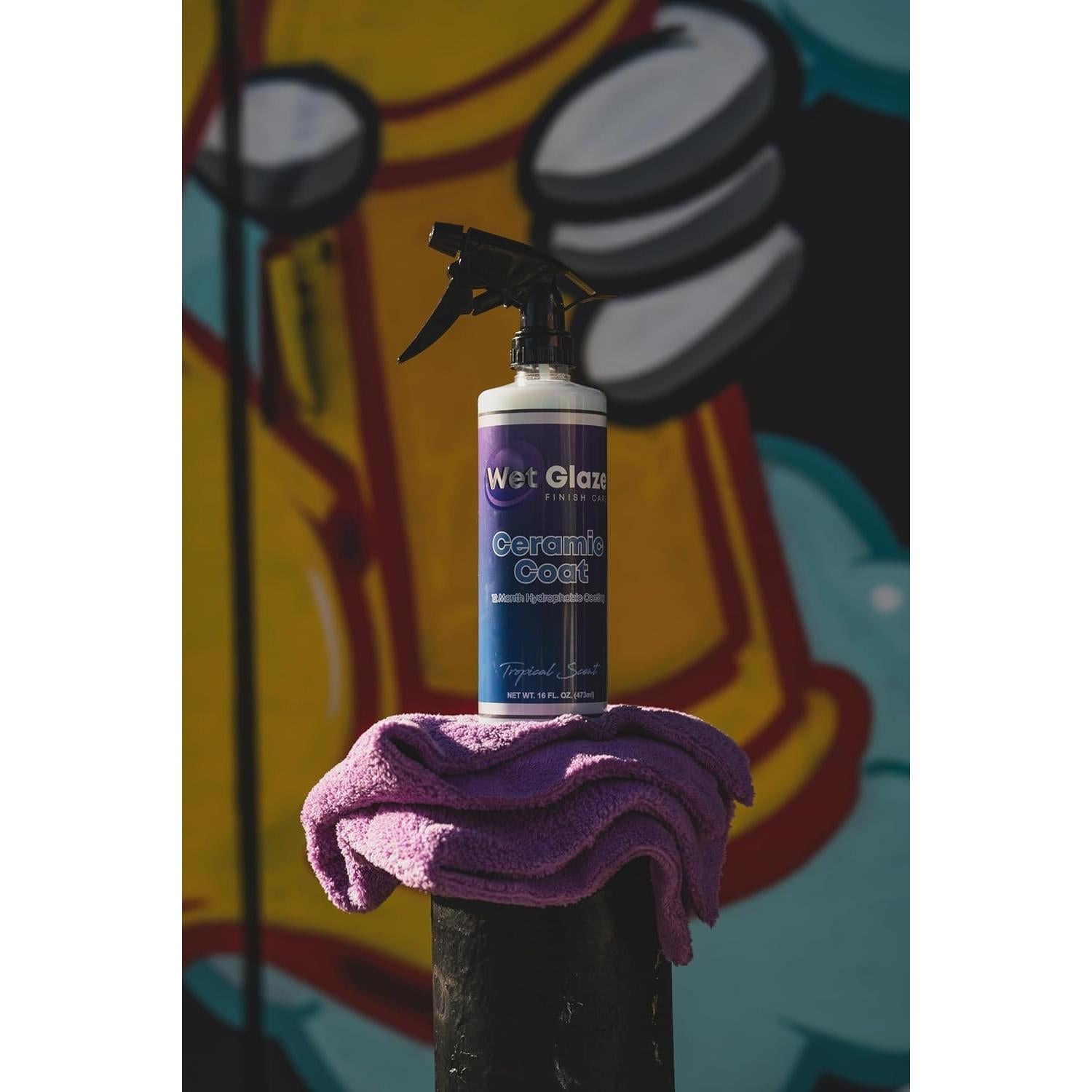 Abrillantador Cerámico Wet Glaze 473ml - Spray Hidrofóbico Profesional