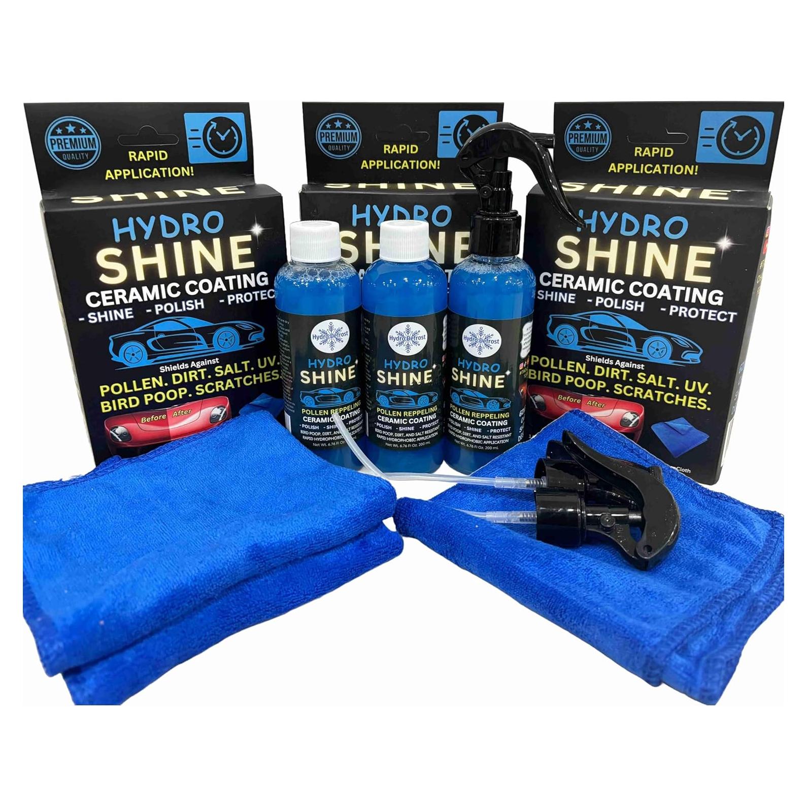 Kit de Spray Nano-Cerámico HydroShine EZ - 3 Botellas 500ml