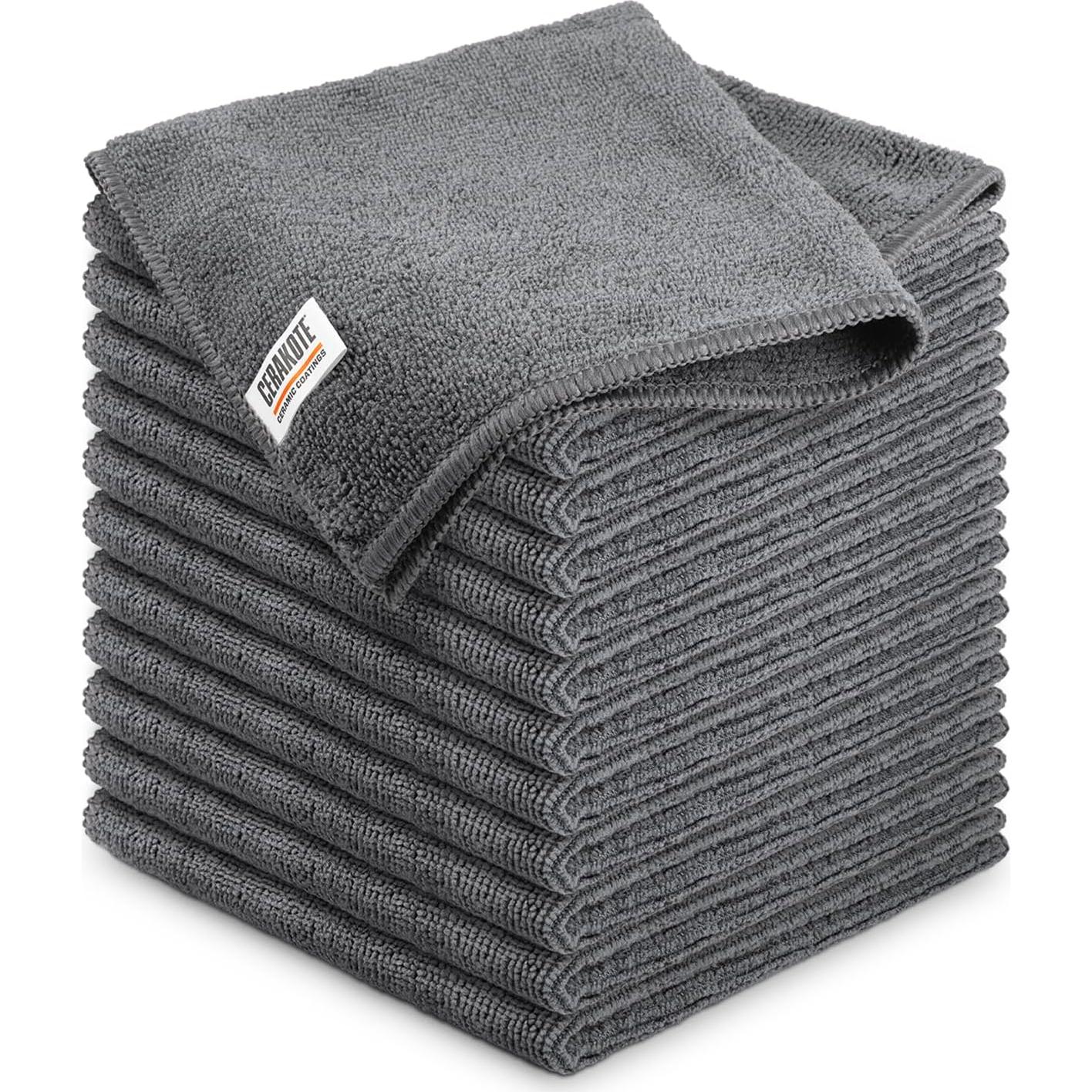 Paquete de 12 Toallas de Microfibra y Sellador Cerakote