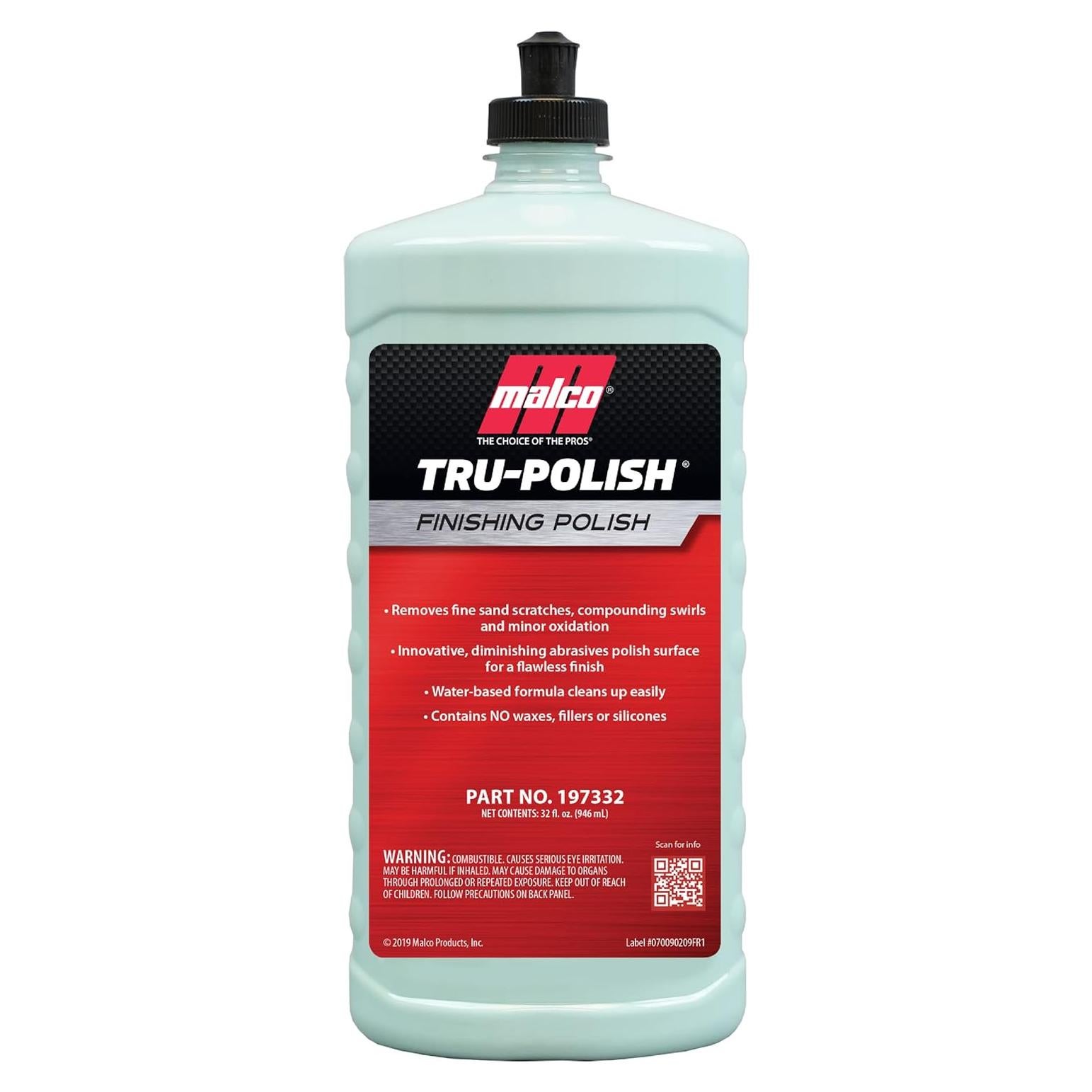Malco Tru-Polish Pulidor Automotriz 0.95 L - Removedor Rayones