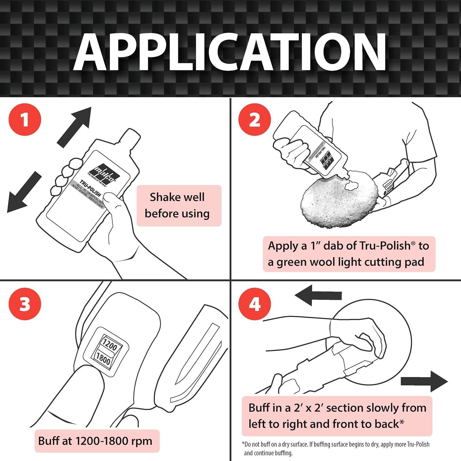 Malco Tru-Polish Pulidor Automotriz 0.95 L - Removedor Rayones