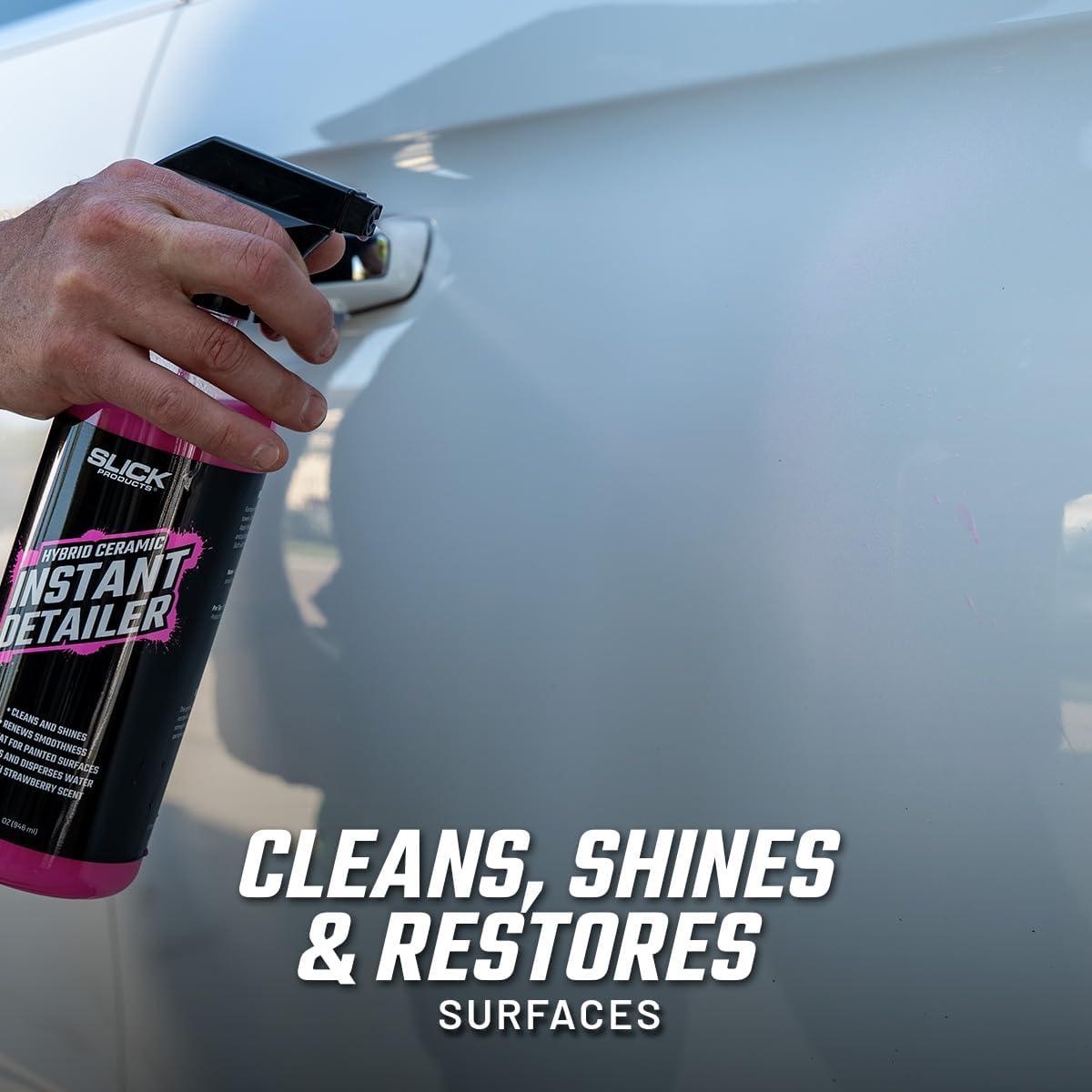Slick Products Detallador Cerámico Hidrofóbico 16 oz - Limpia y Brilla