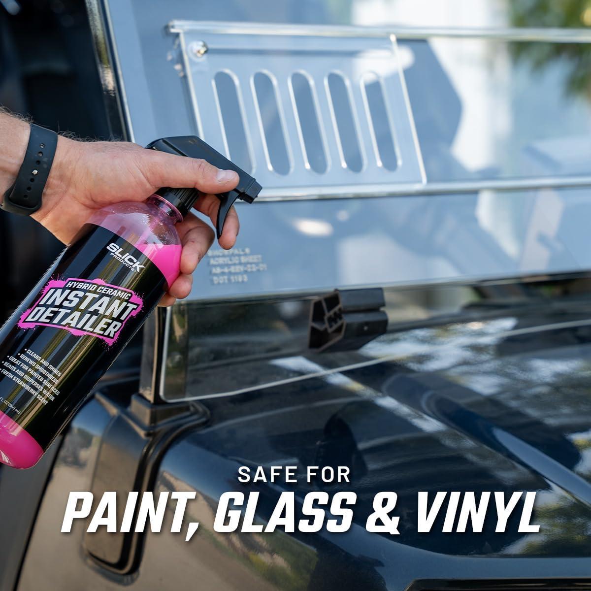 Slick Products Detallador Cerámico Hidrofóbico 16 oz - Limpia y Brilla