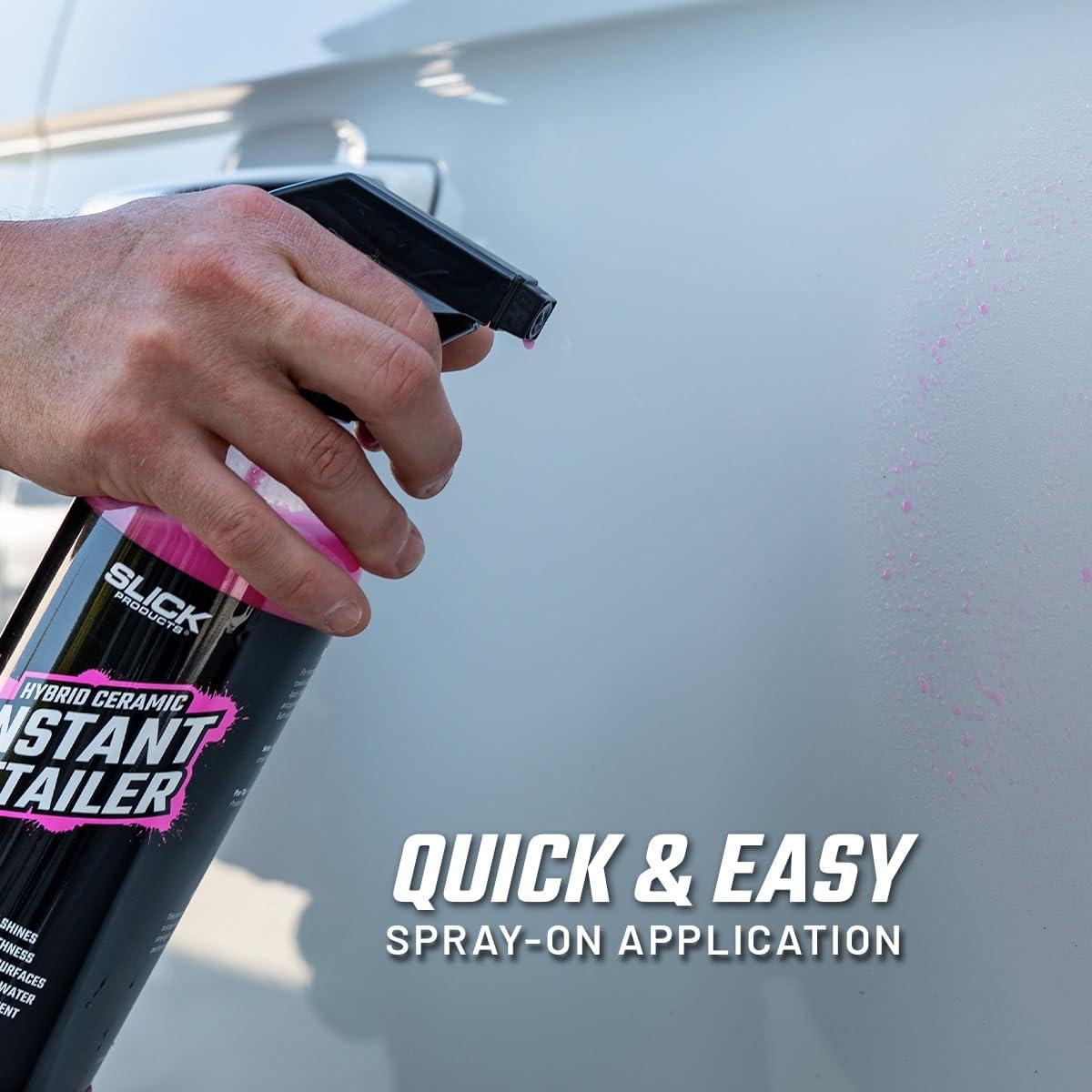 Slick Products Detallador Cerámico Hidrofóbico 16 oz - Limpia y Brilla