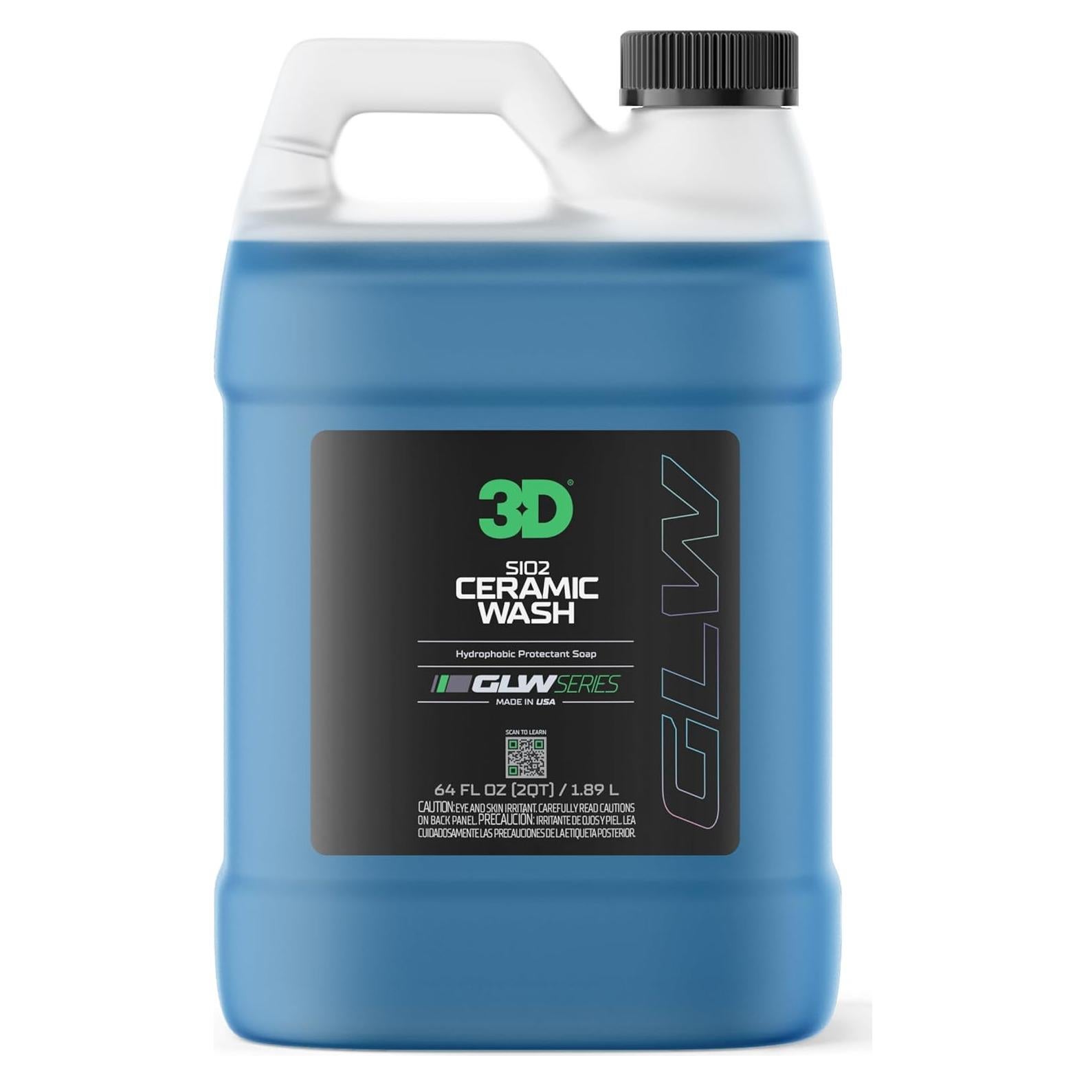 Jabón Cerámico SiO2 3D GLW para Lavado de Autos 1 Galón