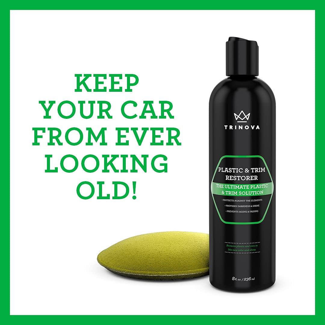 Restaurador de Plástico y Molduras TriNova 236.6 ml - Protección y Brillo