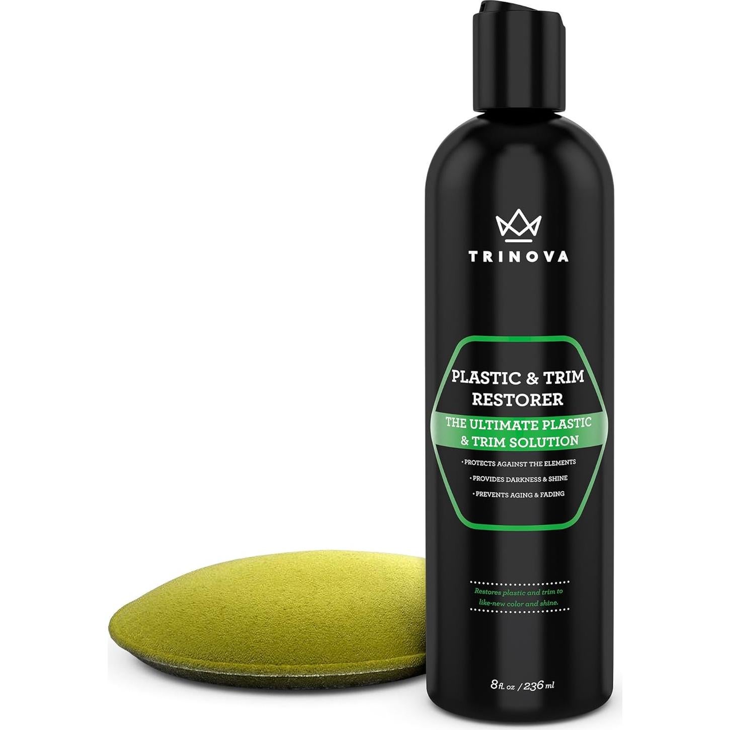 Restaurador de Plástico y Molduras TriNova 236.6 ml - Protección y Brillo