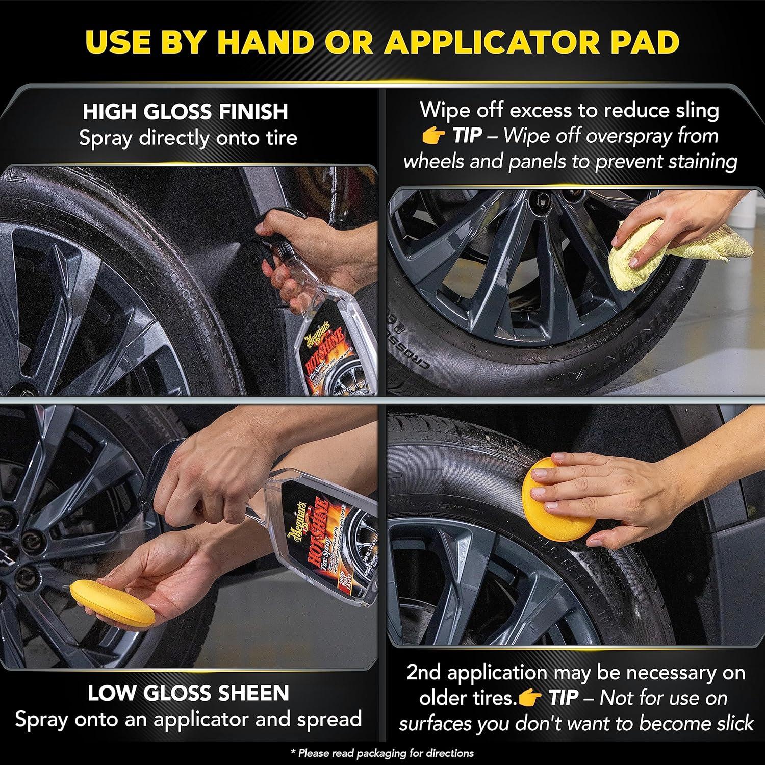 Spray para Llantas Meguiar's Hot Shine 2 x 720 ml