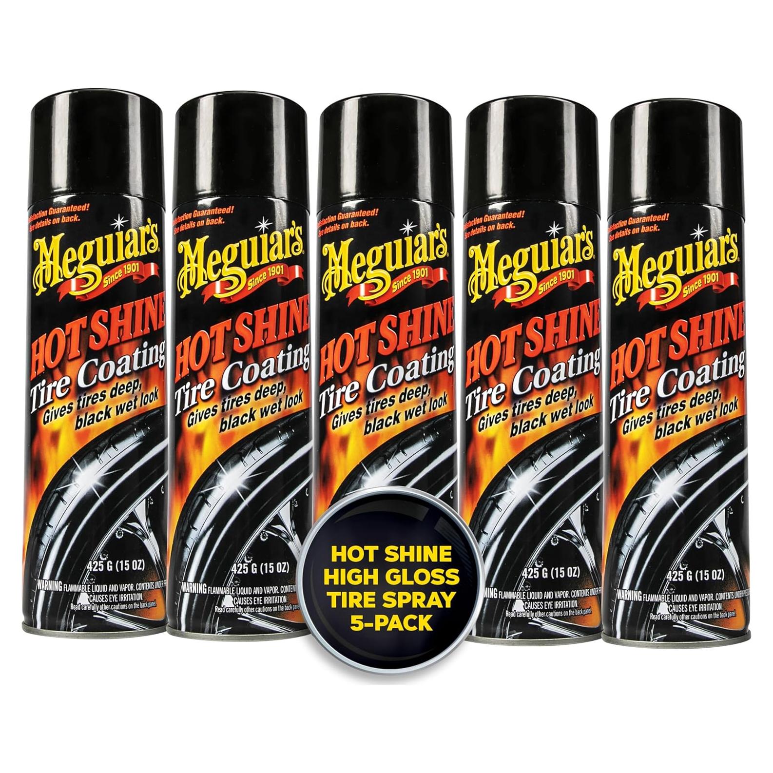Recubrimiento para llantas Meguiar's Hot Shine 425g - Paquete de 5