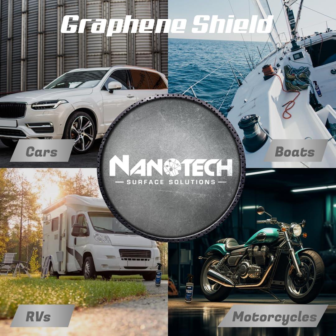Escudo de Grafeno Nanotech - Spray Cerámico 226.8 g para Autos y Barcos