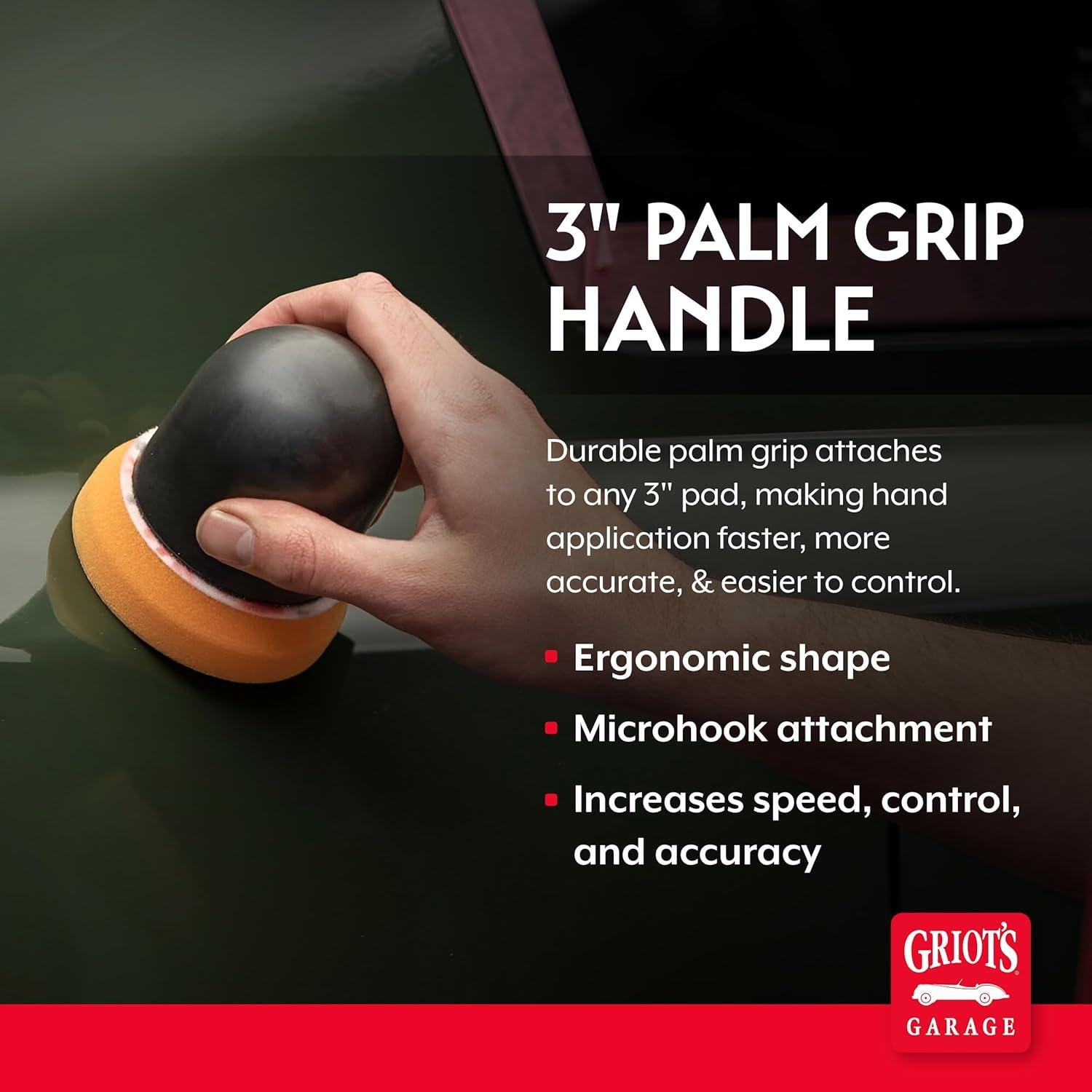 Mango de Palma Griot's Garage 3" para Detallado de Autos