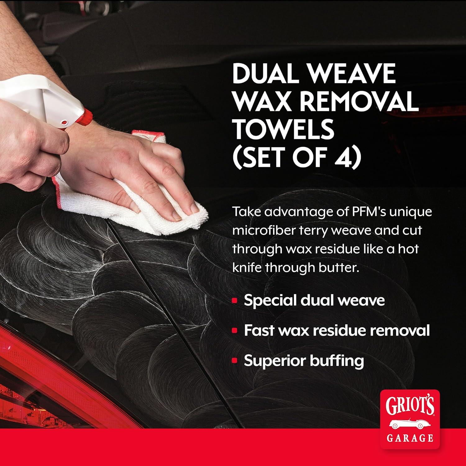 Toallas de Eliminación de Cera PFM Griot's Garage Juego de 4