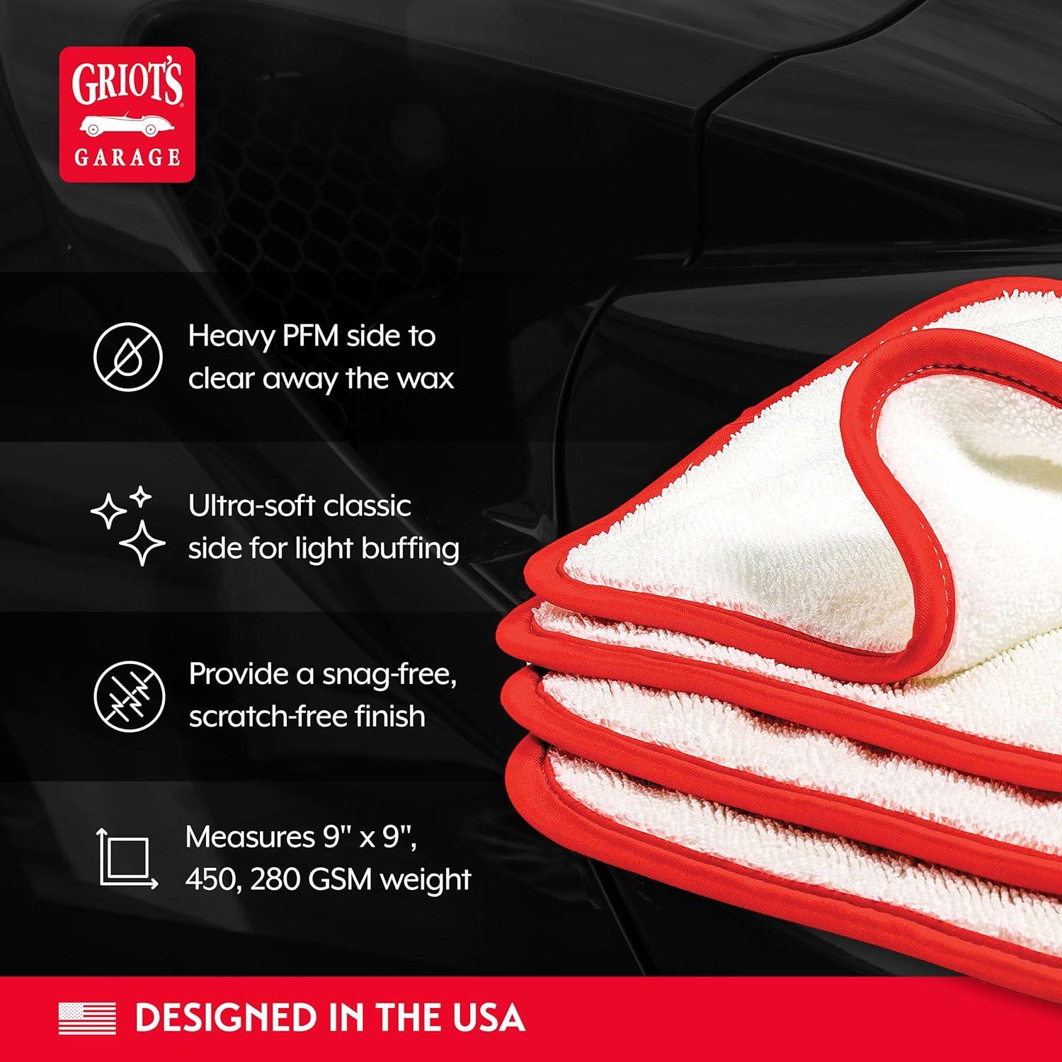 Toallas de Eliminación de Cera PFM Griot's Garage Juego de 4