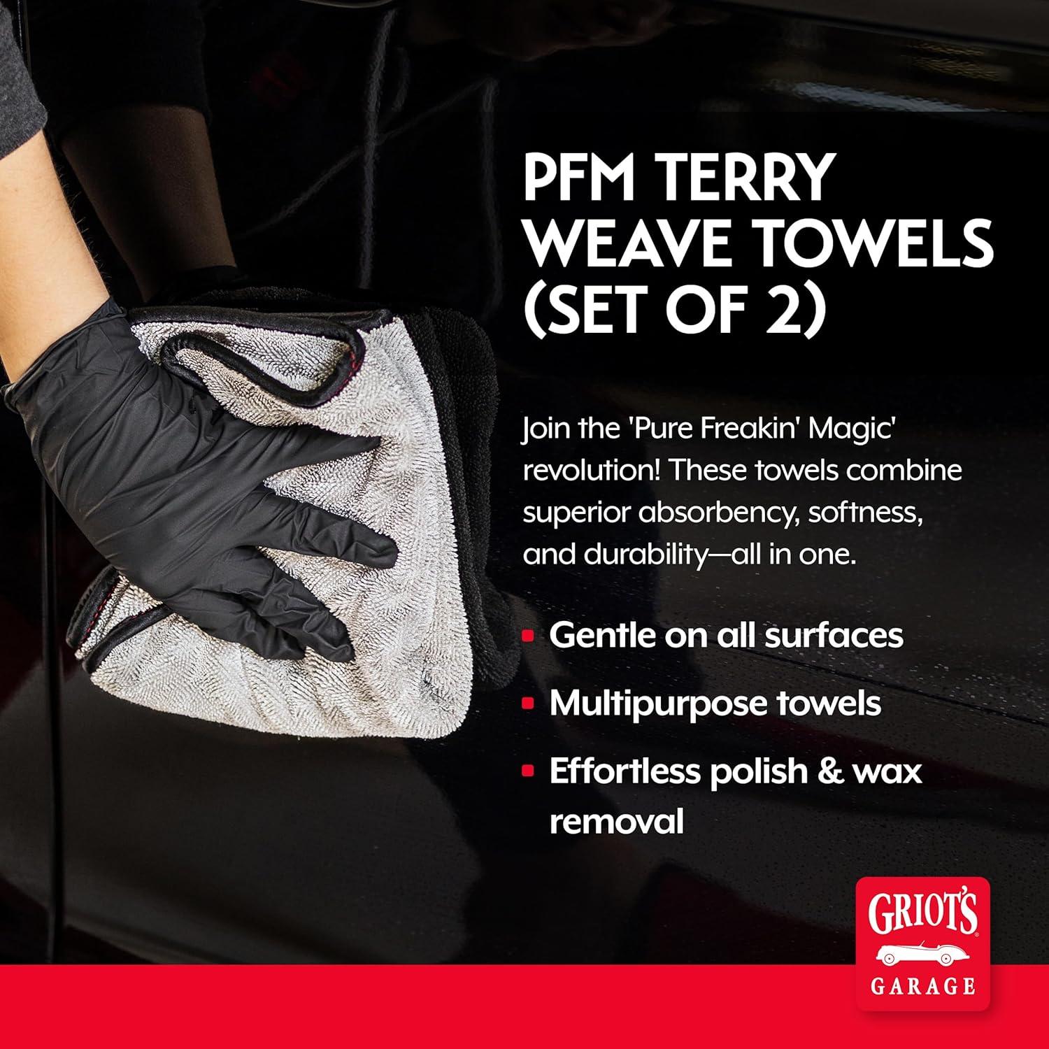 Toalla de Microfibra Griot's Garage PFM Terry Weave Set de 2