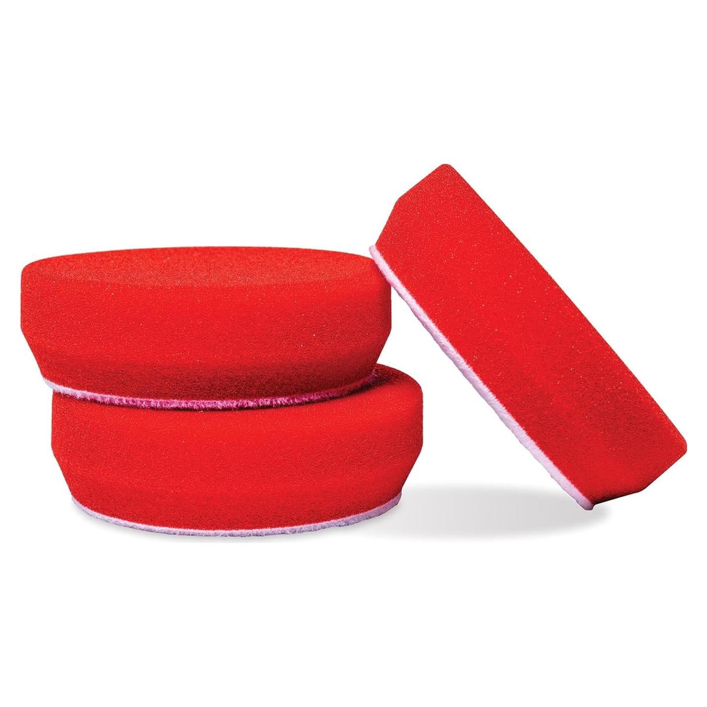 Almohadillas de Cera de Espuma Roja Griot's Garage 3" Juego de 3