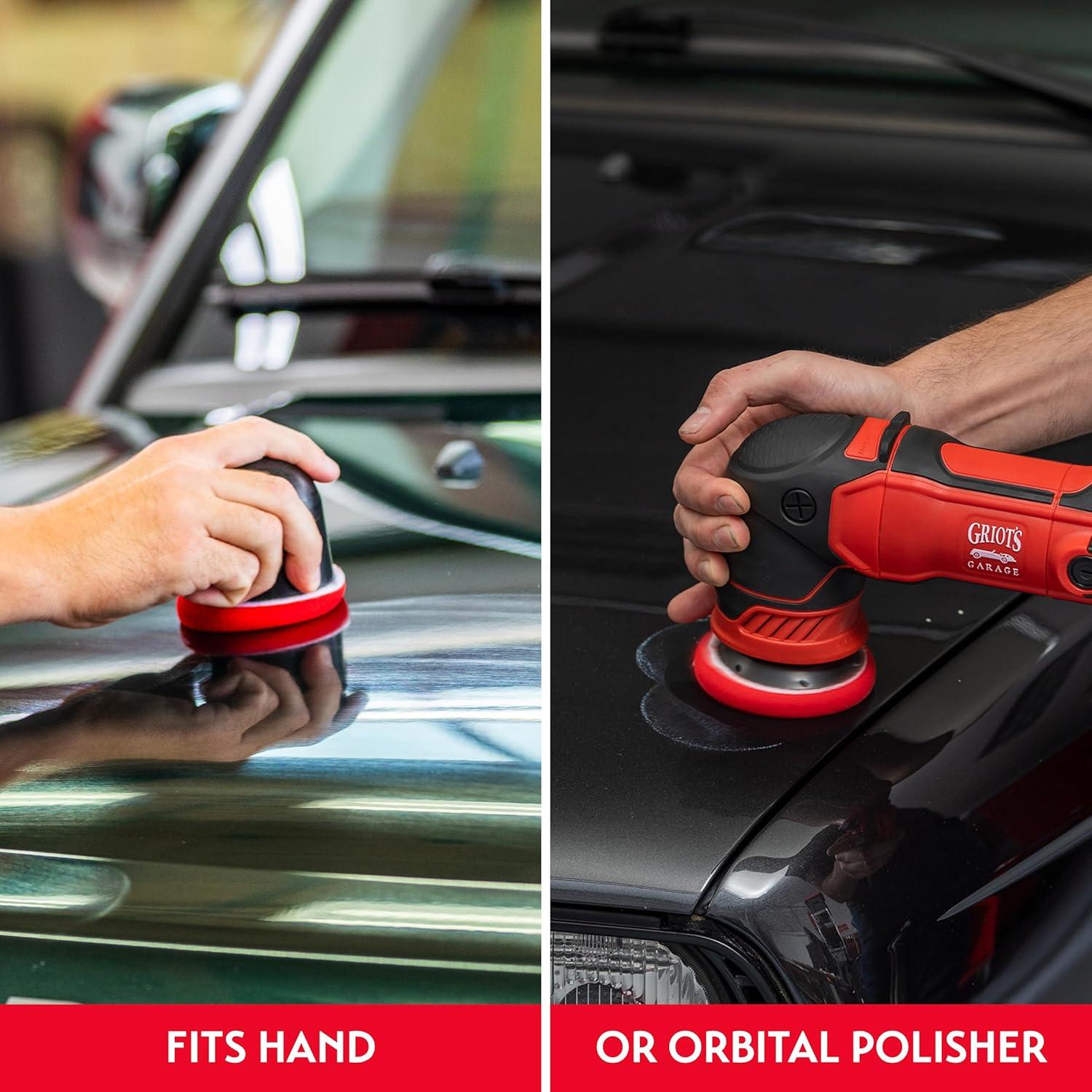 Almohadillas de Cera de Espuma Roja Griot's Garage 3" Juego de 3