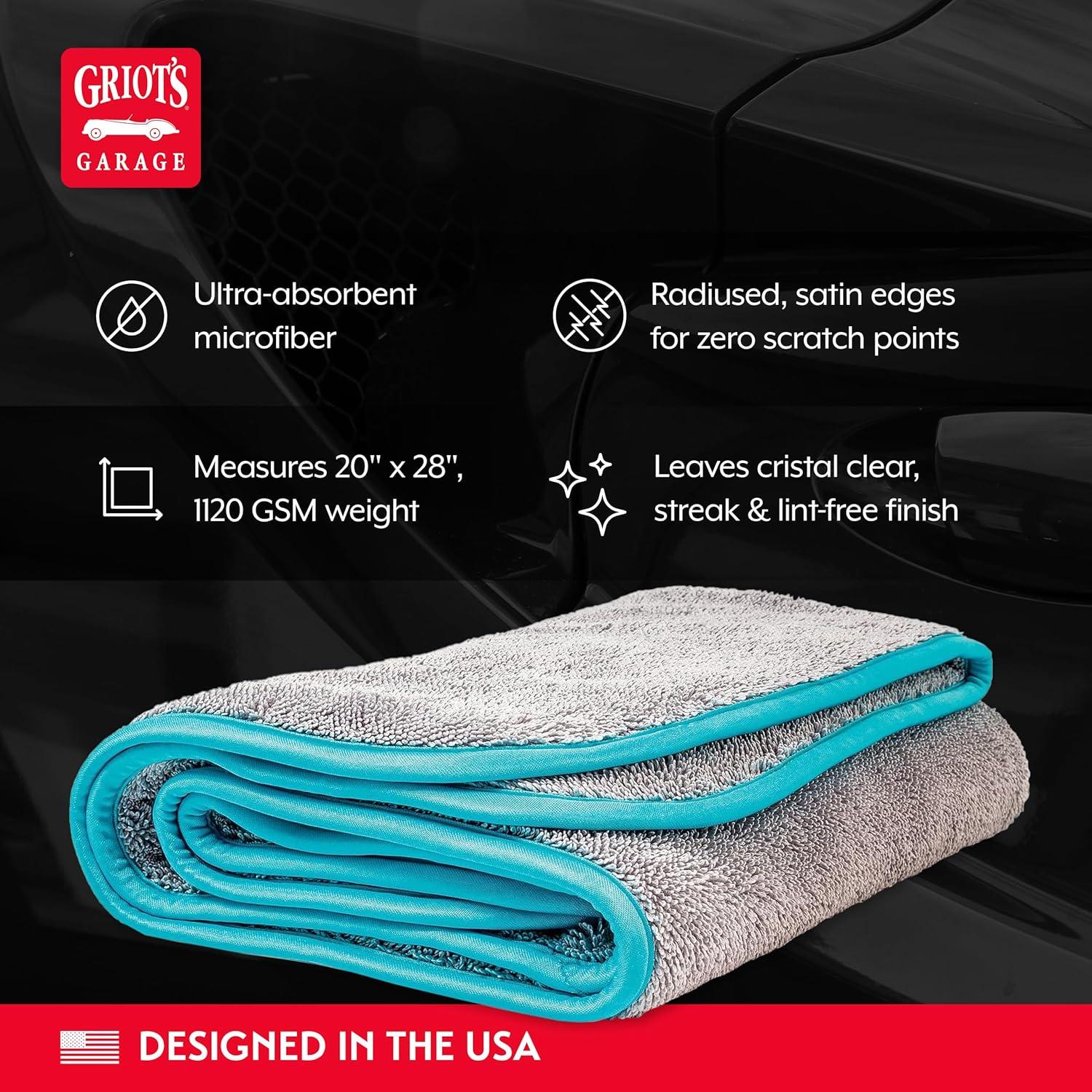 Toalla de Secado de Microfibra Griot's Garage 71x50cm Alta Absorbencia