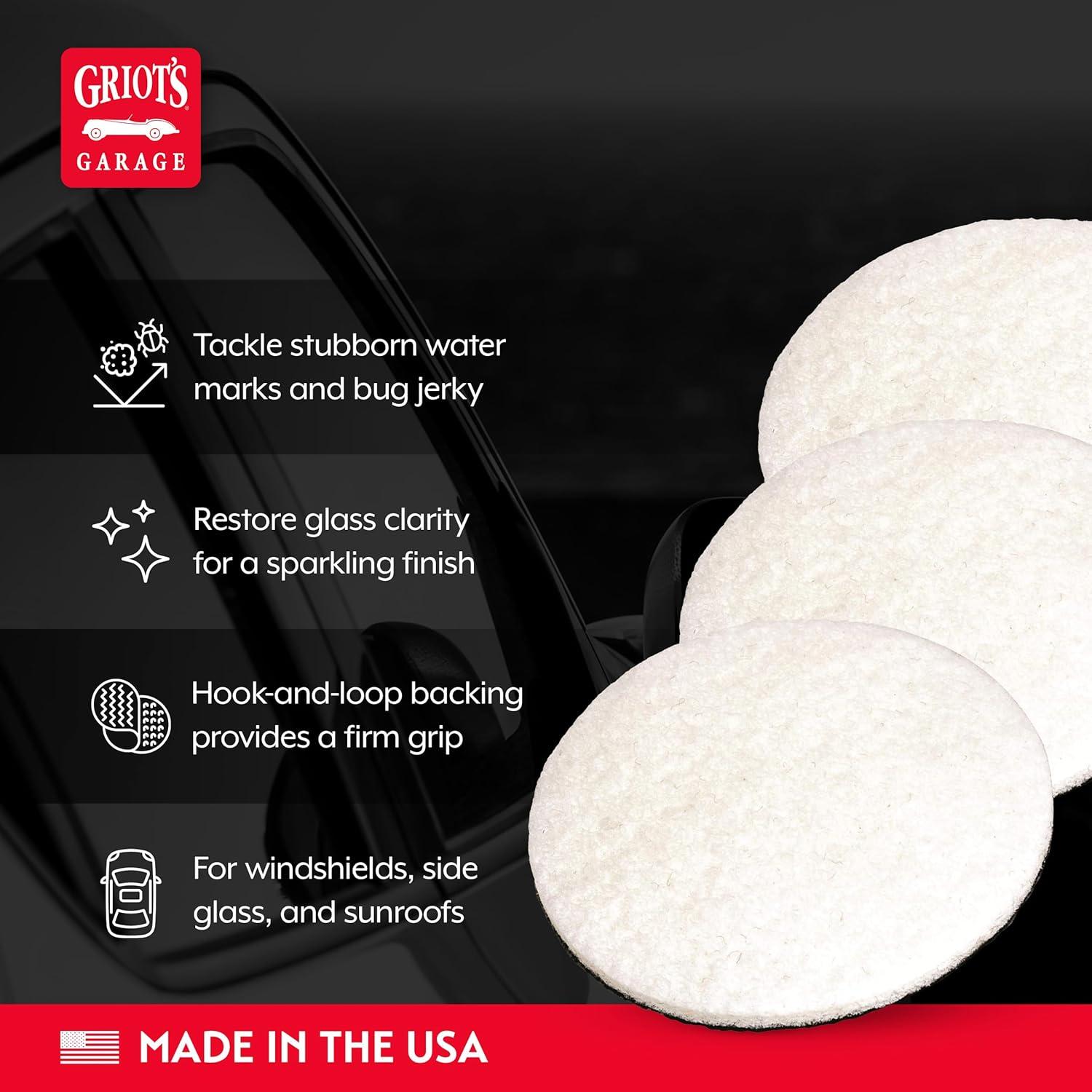 Discos de Pulido de Vidrio Griot's Garage 3" Juego de 3