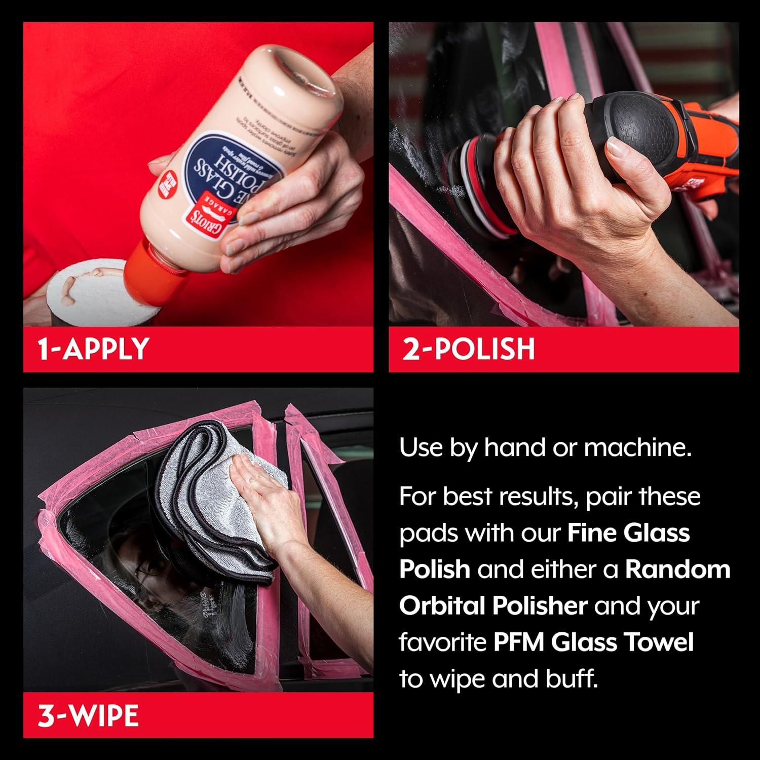 Discos de Pulido de Vidrio Griot's Garage 3" Juego de 3