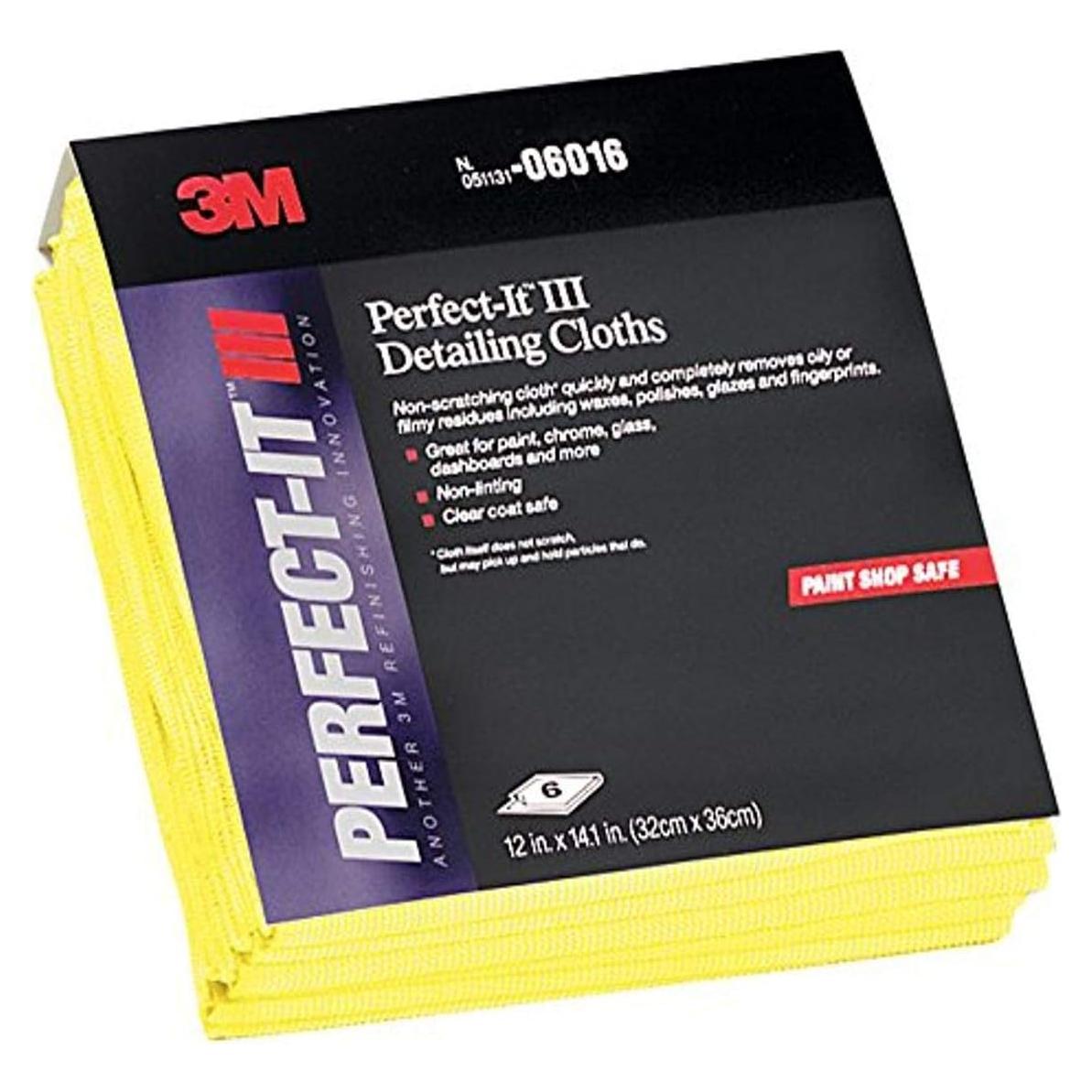 Paños de Detalle 3M Perfect-It Amarillo 30.5x35.8 cm - 6 Unidades