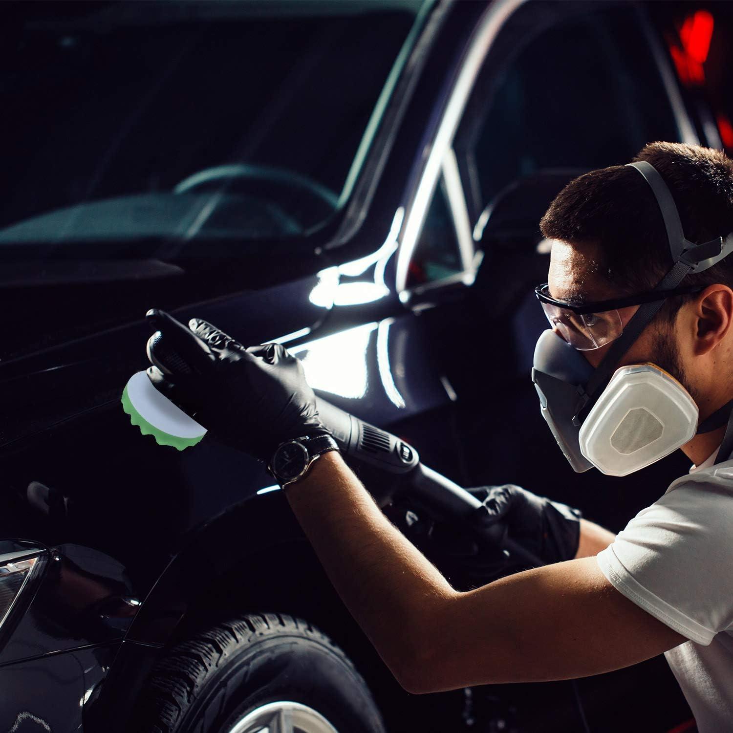 Kit de Pulido BBTO 12 Piezas 15.24 cm Almohadillas de Espuma y Lana