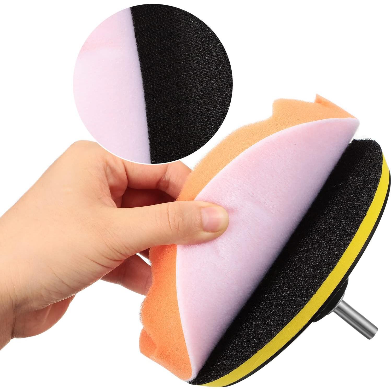 Kit de Pulido BBTO 12 Piezas 15.24 cm Almohadillas de Espuma y Lana