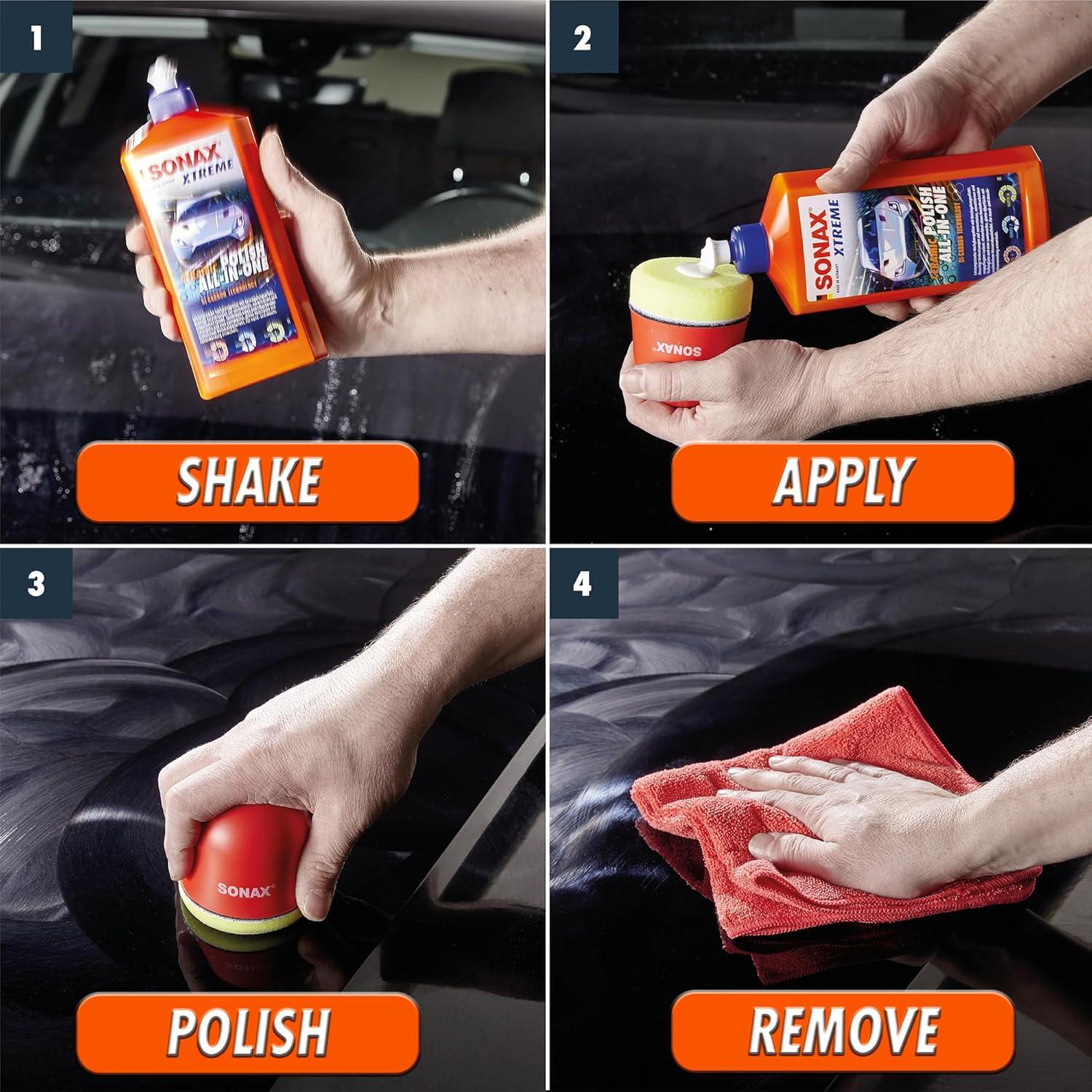 Pulidor Cerámico Todo en Uno SONAX 500ml - Elimina Rayones y Brillo Duradero