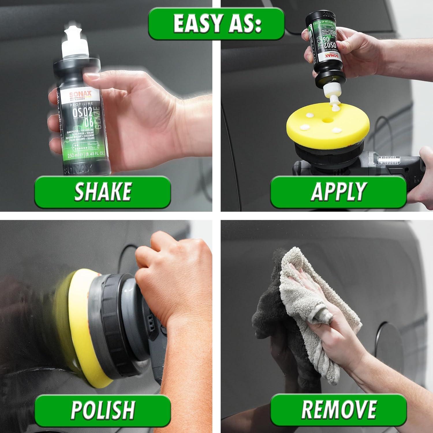 Pulidor Cerámico SONAX 250ml | Eliminación de Rayones y Brillo