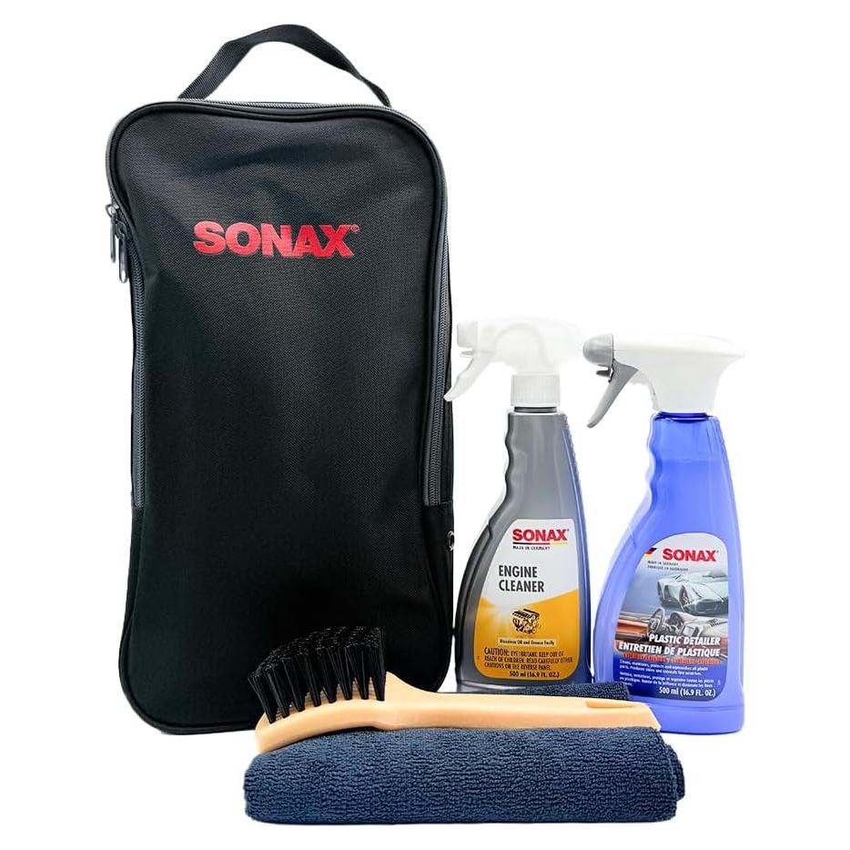 Kit de Limpieza de Compartimento del Motor SONAX - 4 Piezas
