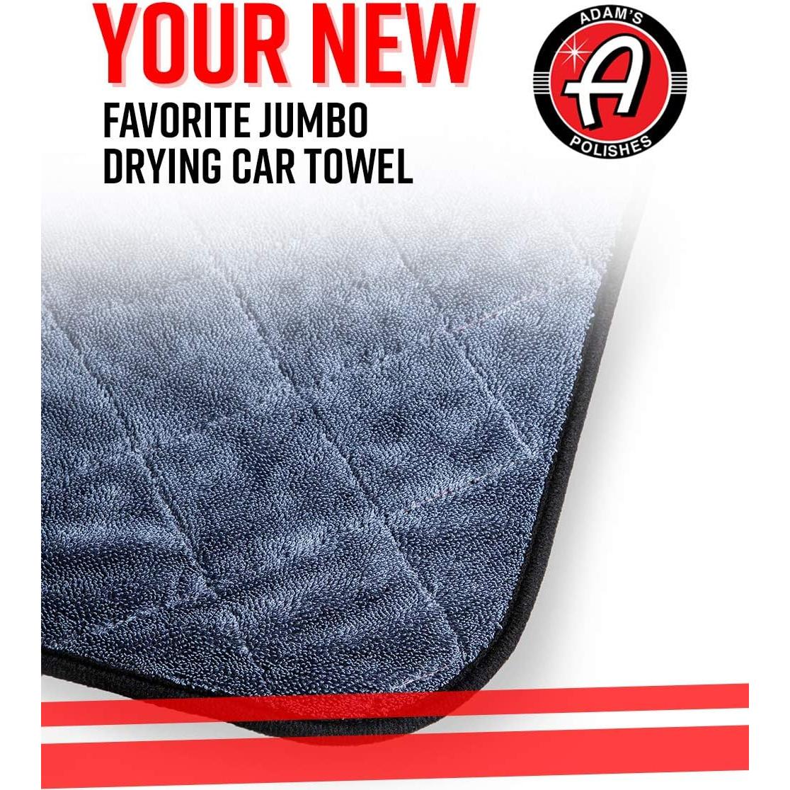 Toalla de Secado Jumbo Adam's Polishes 83.82x73.66cm Microfibra 1500 GSM