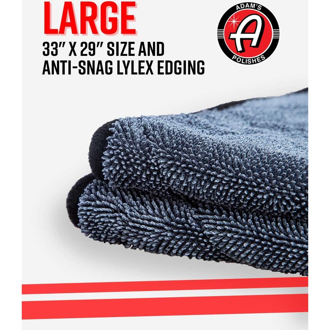 Toalla de Secado Jumbo Adam's Polishes 83.82x73.66cm Microfibra 1500 GSM