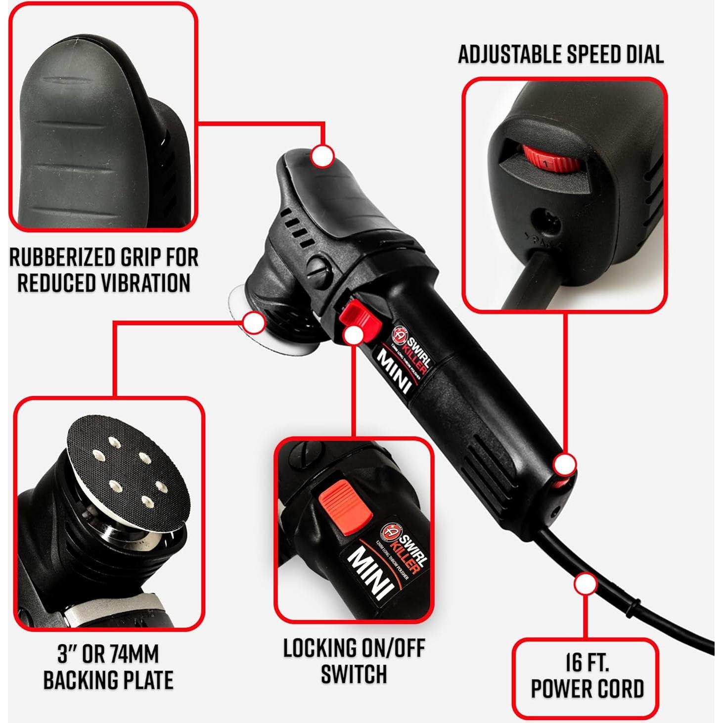 Pulidor Orbital Adam's Polishes 12mm - Corrección de Pintura
