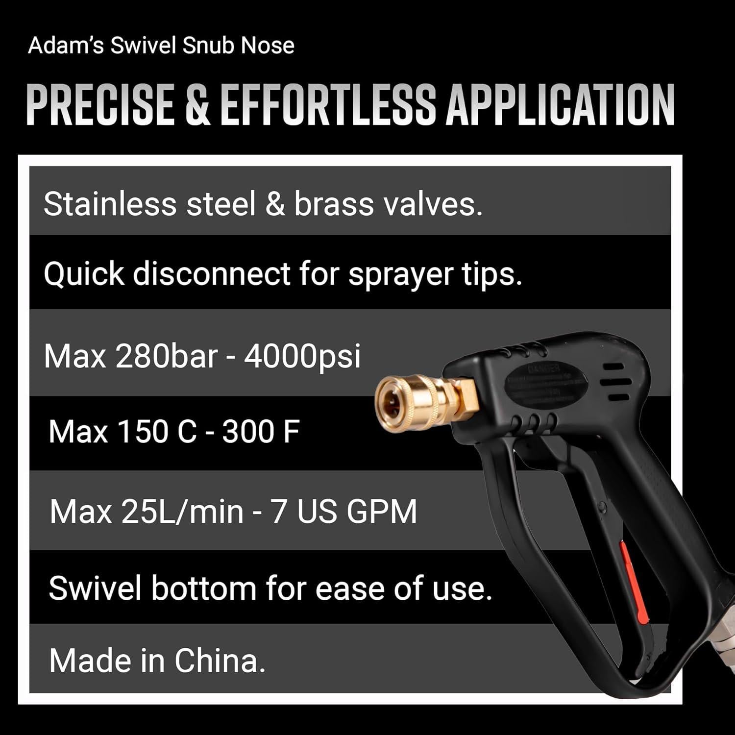 Mango Giratorio Nose de Snub Adam's Polishes - 280bar