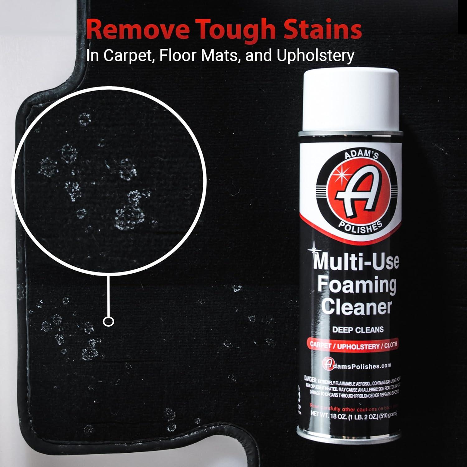 Limpiador Espumoso Multiusos Adam's Polishes 532 ml - Seguro en Alfombra y Tela