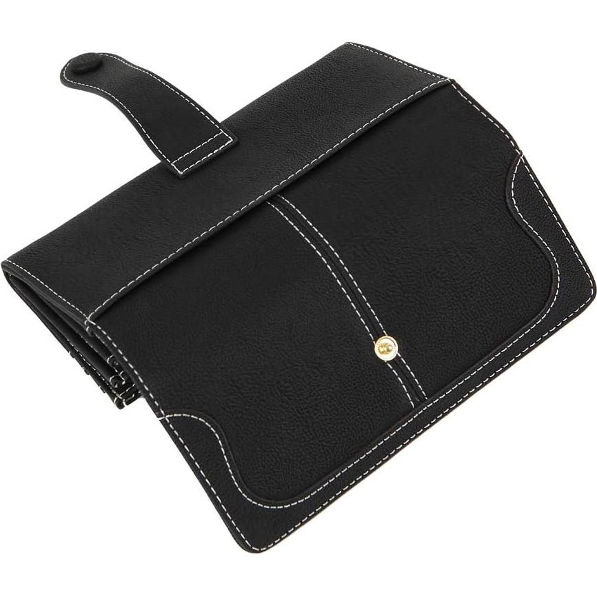 Cartera Bifold de Cuero Vegano para Mujeres 17 Ranuras