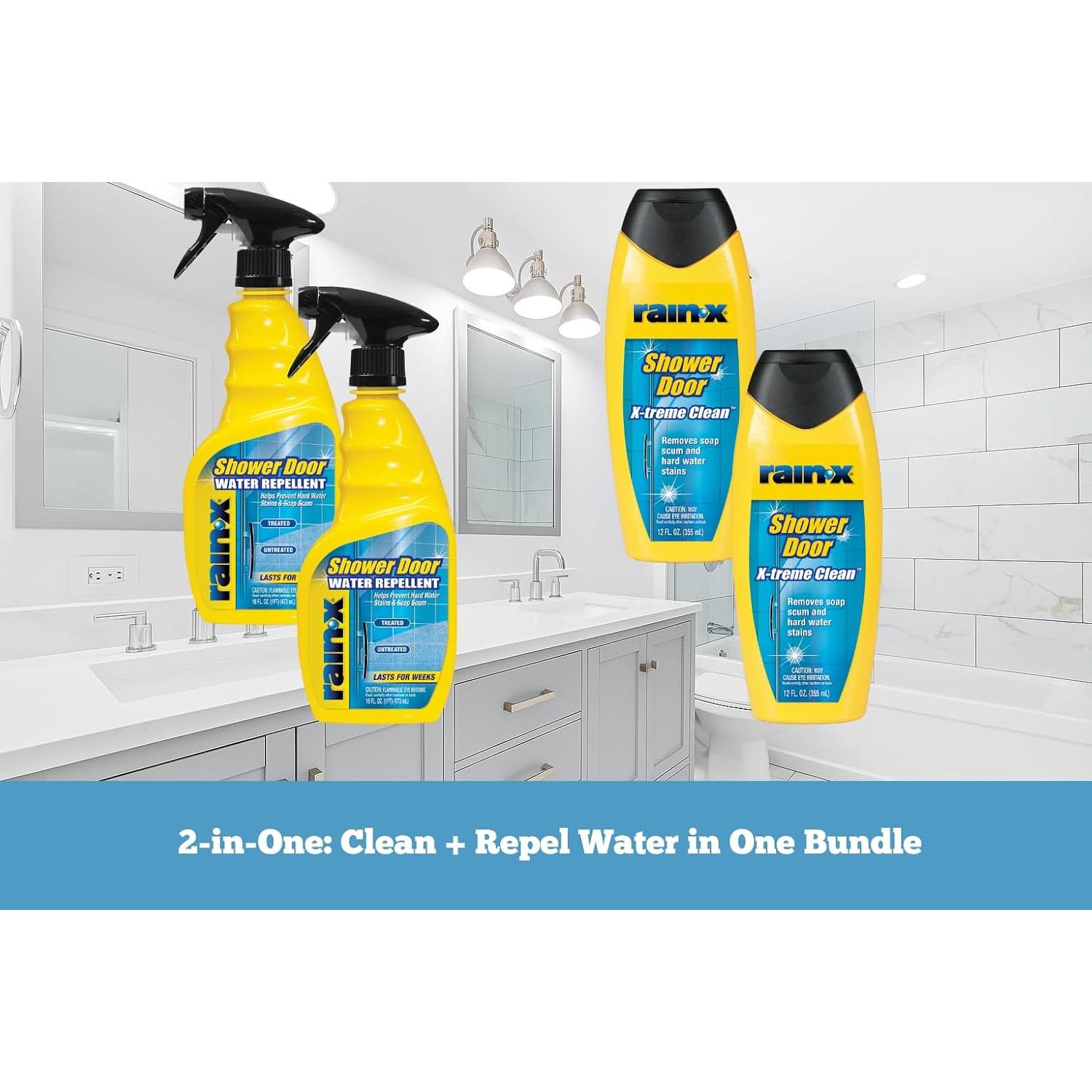 Paquete de Cuidado de Puertas de Ducha Rain-X 2 Piezas