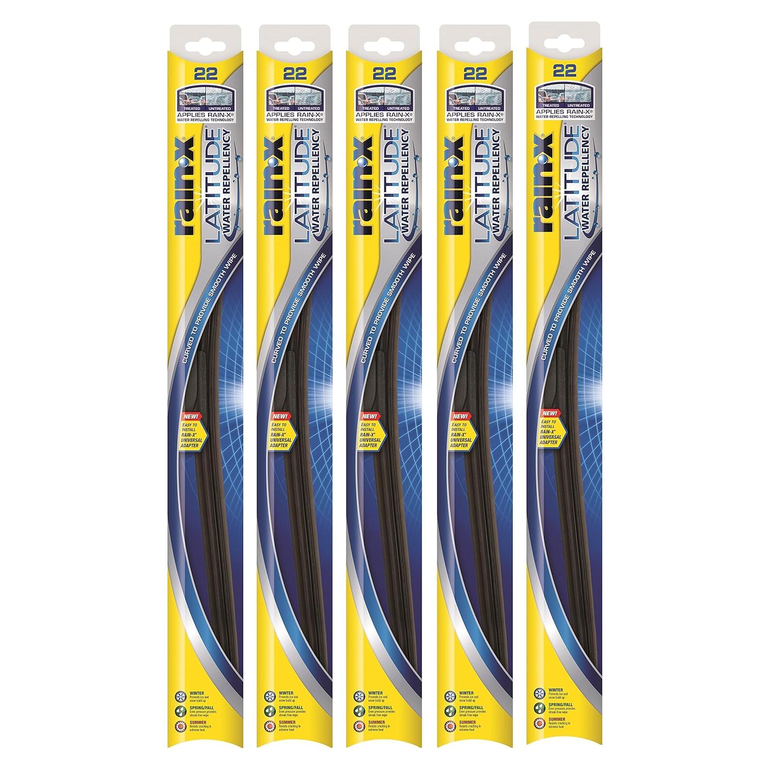Limpiaparabrisas Rain-X Latitude 24" Repelente de Agua Pack 5