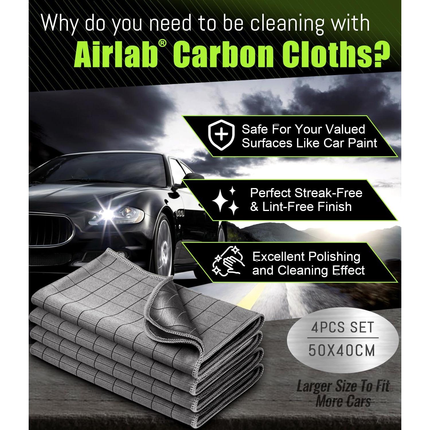 Toallas de Microfibra Airlab 50.8x40.6cm Paquete de 4 Gris